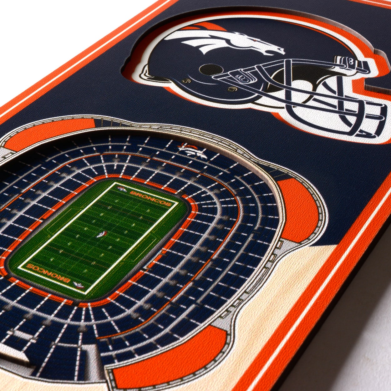 Denver Broncos 25 Layer StadiumViews 3D Wall Art