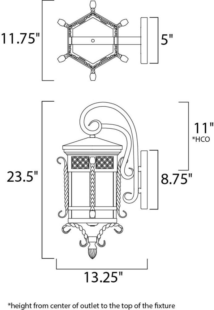 Maxim Lighting 30124CDCF Outdoor-Wall-Lighting - View #3