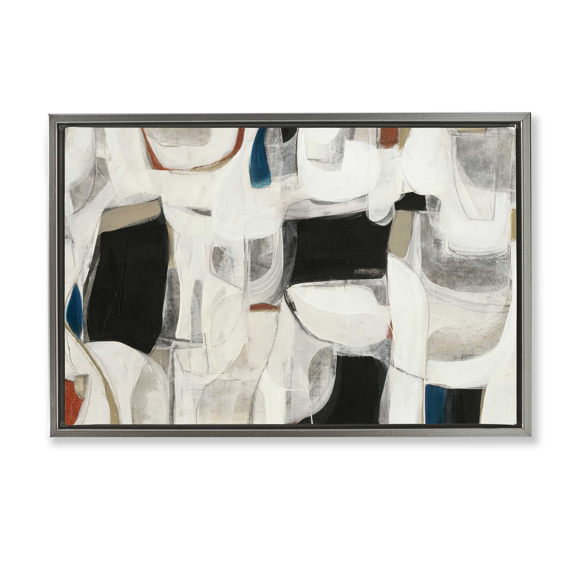 Stupell Industries BS-617-FFL-16X24 Dynamic Earthy Shapes Floating Frame design by Kippi Leonard