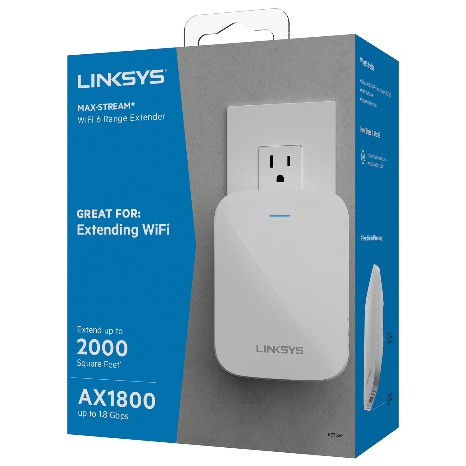 At forurene marathon forklare Linksys Dual-band Wi-fi 6 Wireless Range Extender in the Wi-Fi Extenders  department at Lowes.com