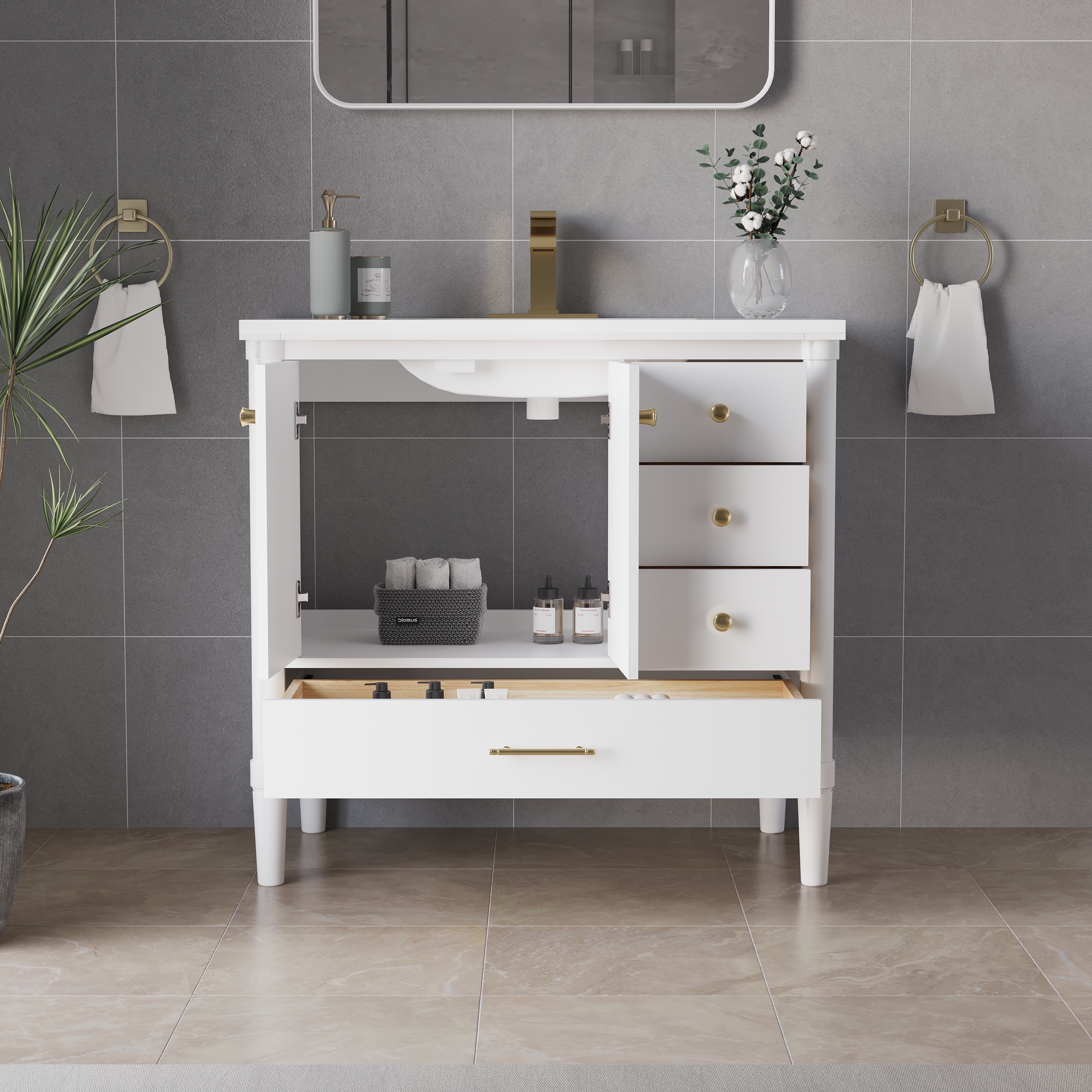 Forclover QNM-0424-IMO Bath-Vanity-Combo - View #10