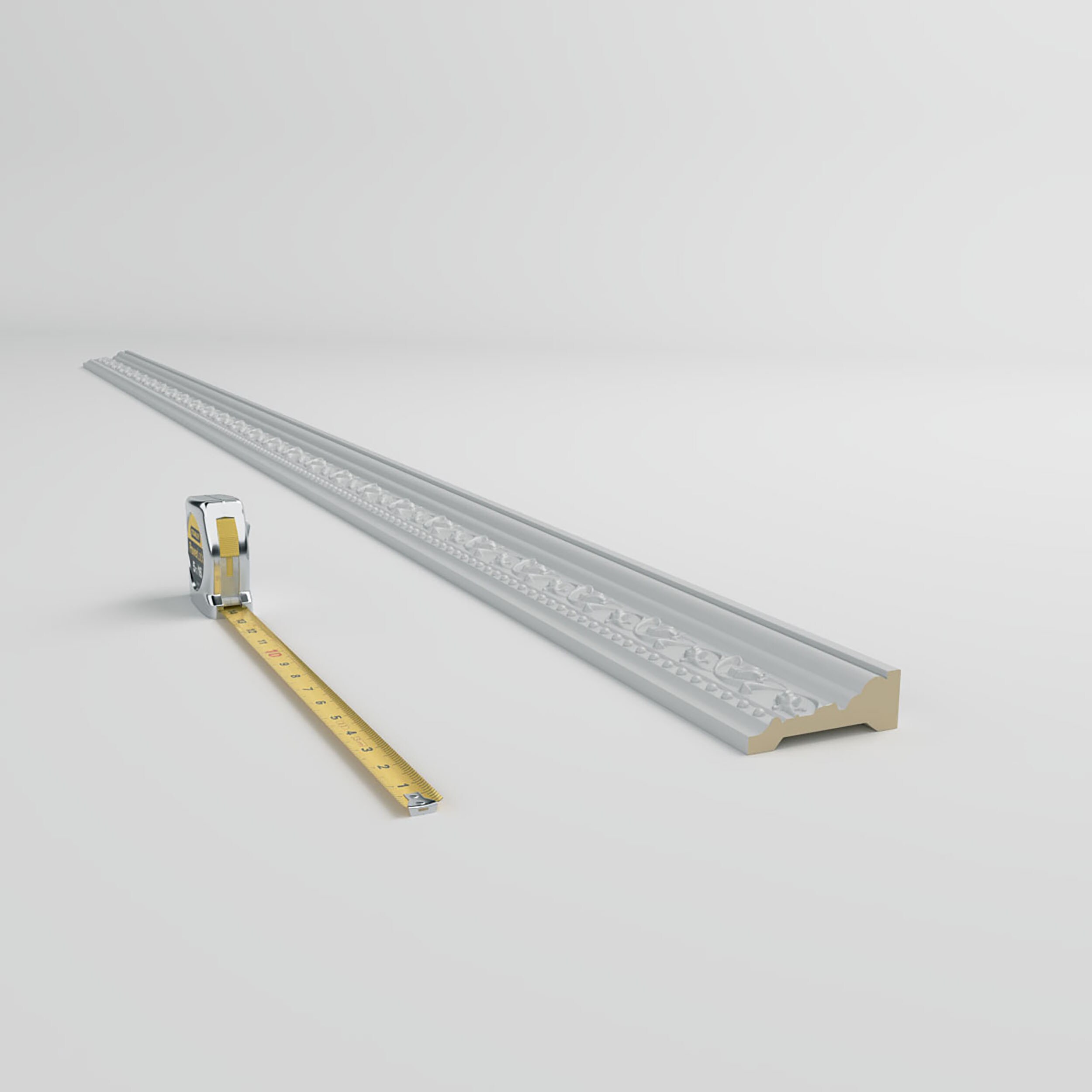 Simon White Primed Polyurethane Decorative Chair Rail