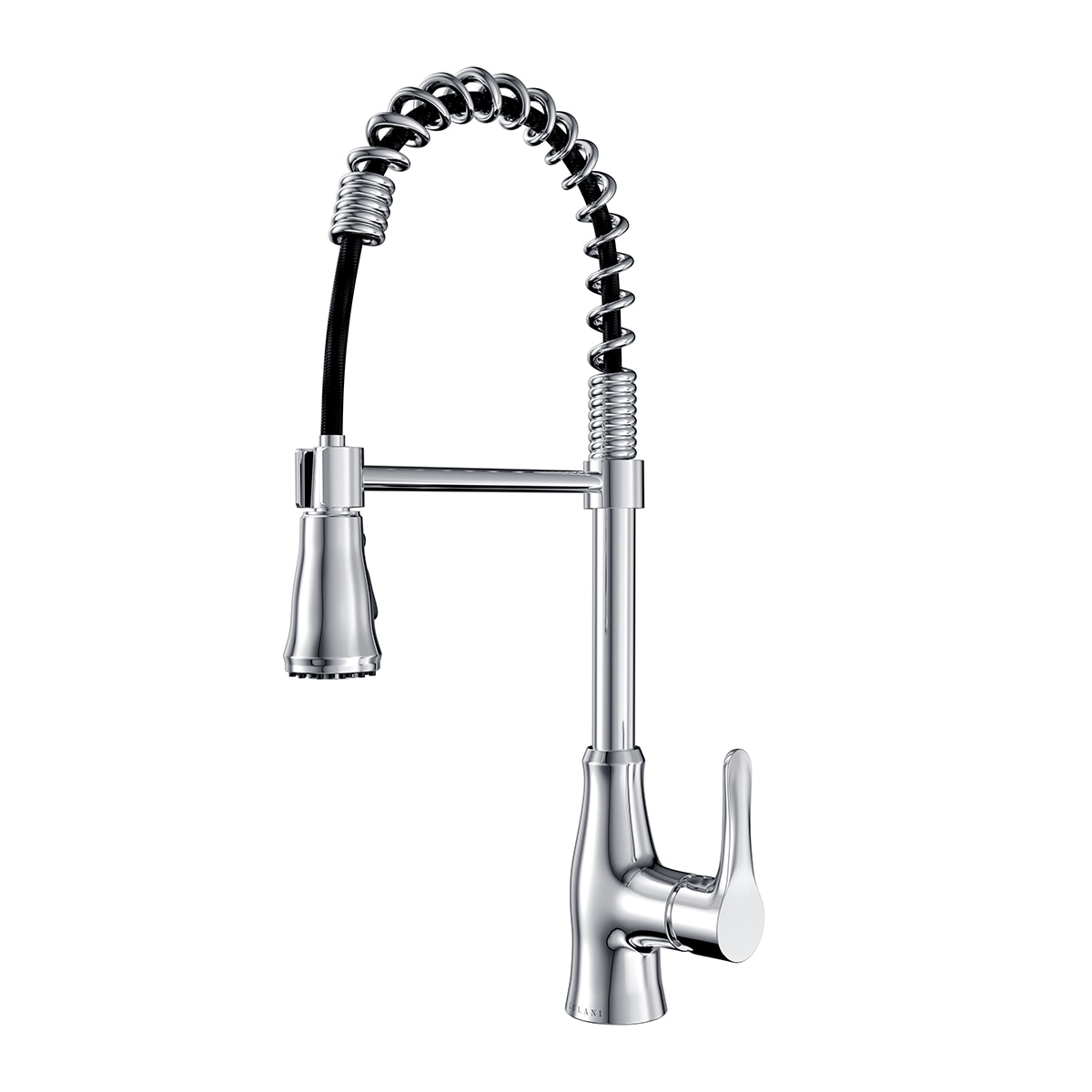 Lulani Bora Chrome Single Handle Pull-down Kitchen Faucet with Sprayer ...