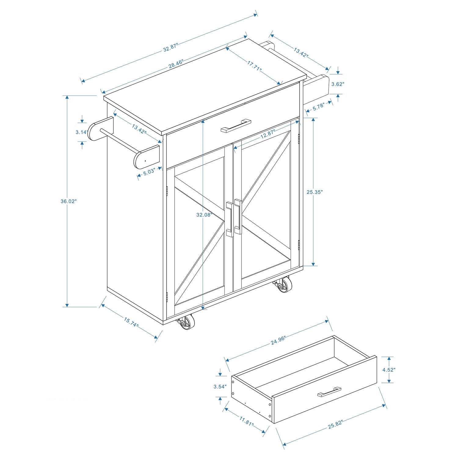 SINOFURN SYA860004WT Kitchen-Furniture - View #10