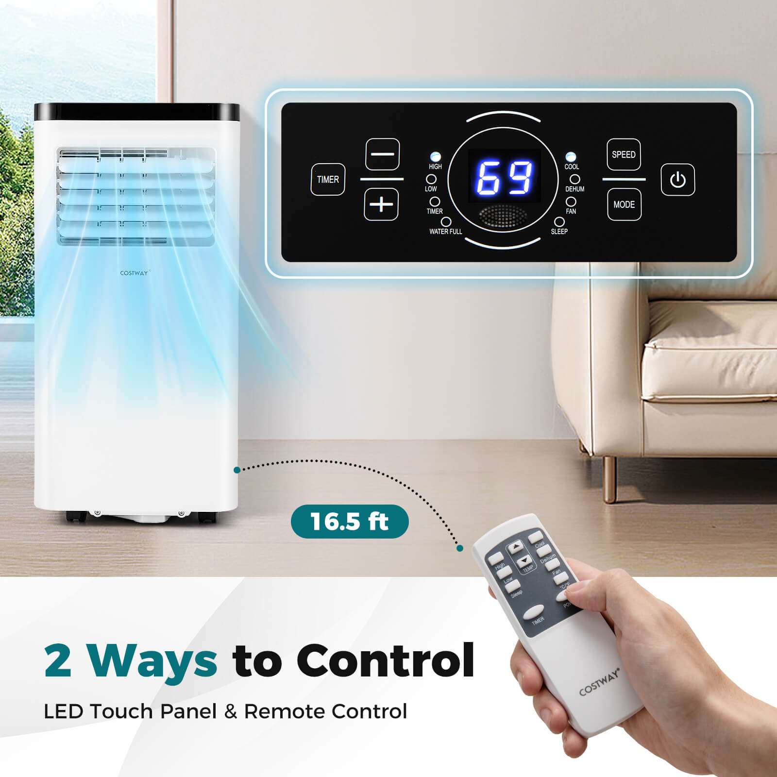 Costway CSHY005699 Portable-Air-Conditioners - View #9