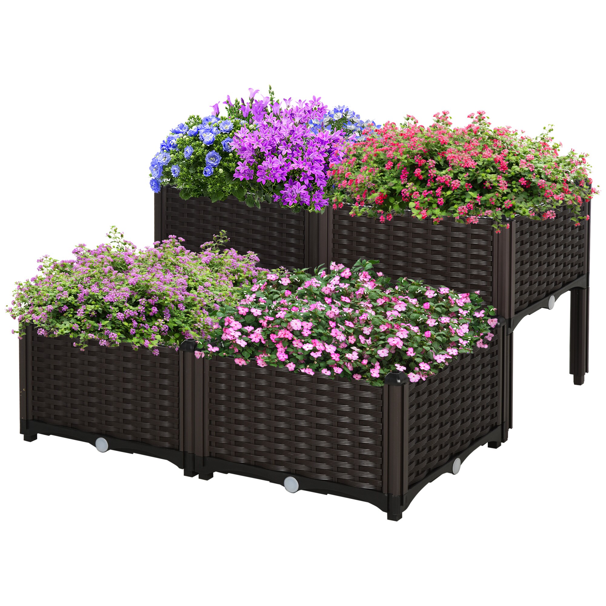 ZAKLOOP WU2225P200752 Garden Black Wood Garden Seat
