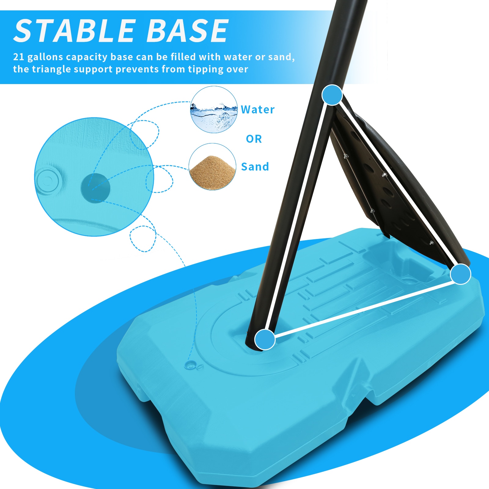 Runesay AF14 Basketball-System - View #3