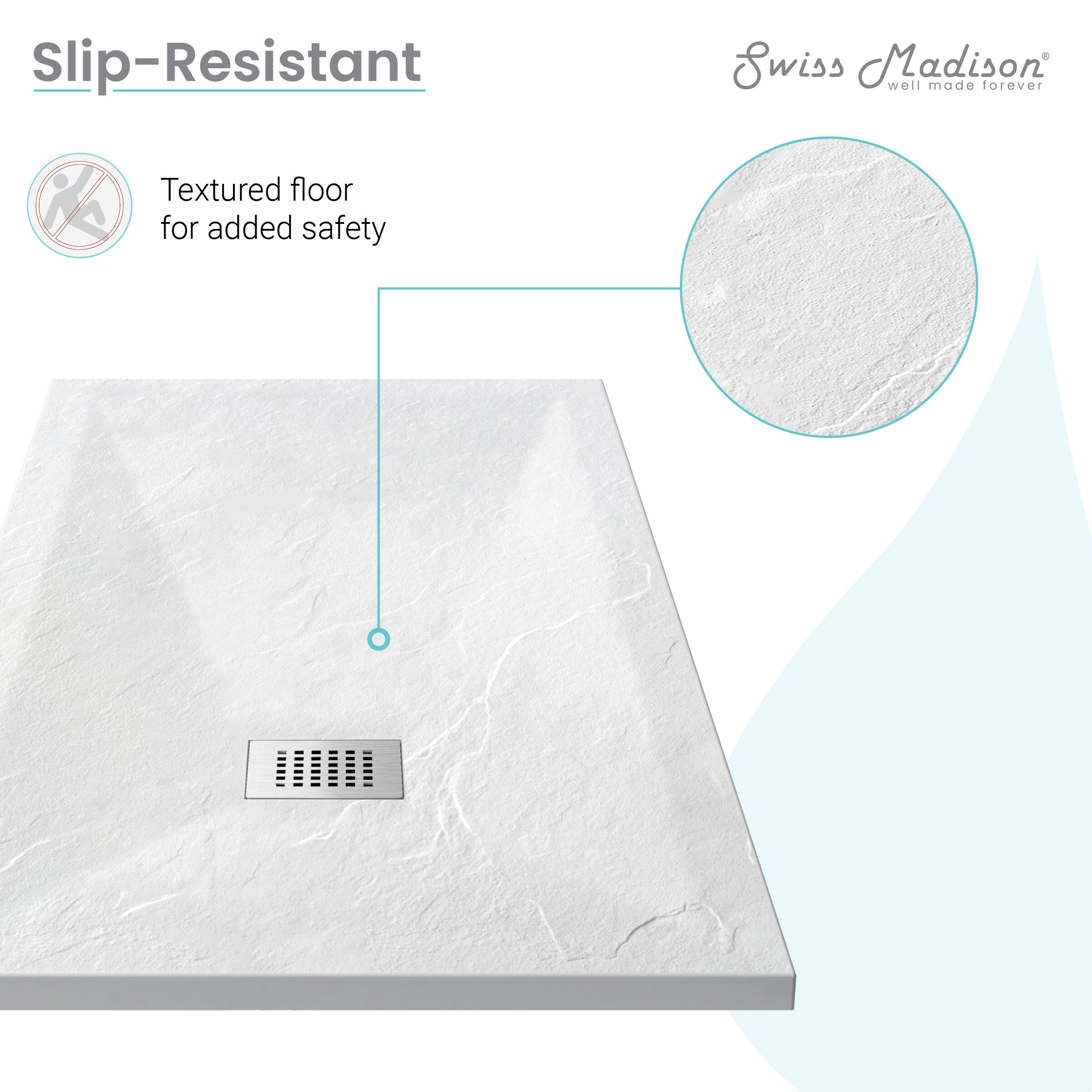 Swiss Madison SM-25-SBARE08WH Shower-Floors - View #4