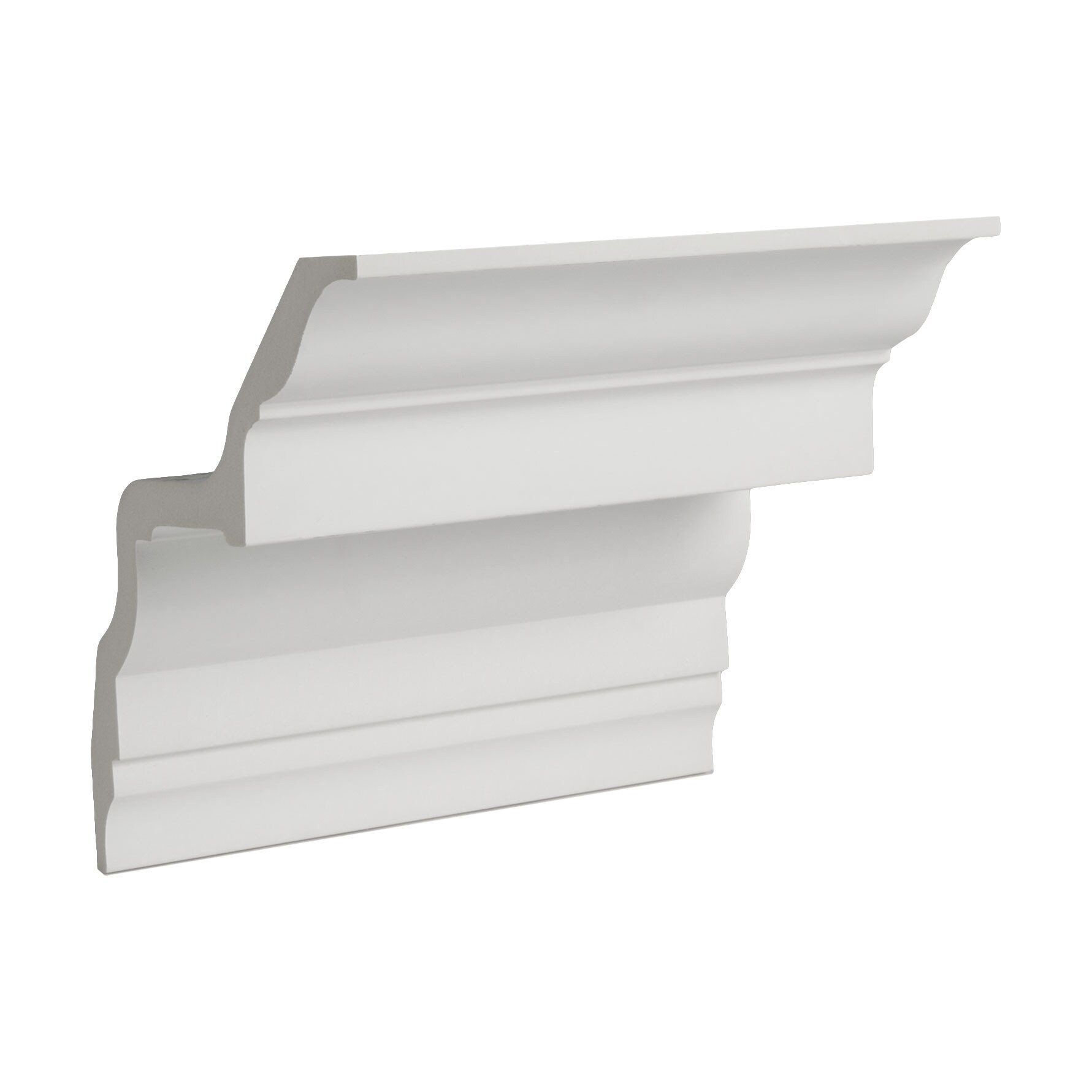 Architectural Products by Outwater 3P5.37.01315 Small Sample 5-in x 6-in Primed Polyurethane Crown Moulding