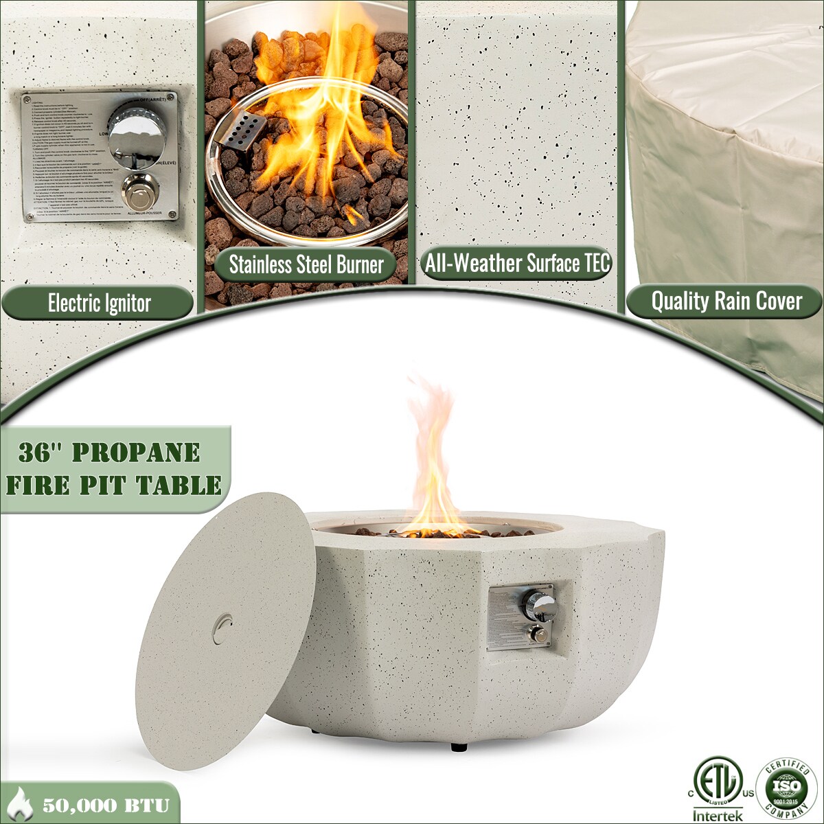 Sunrinx MG16-GAS-08 Outdoor-Gas-Firepits - View #5