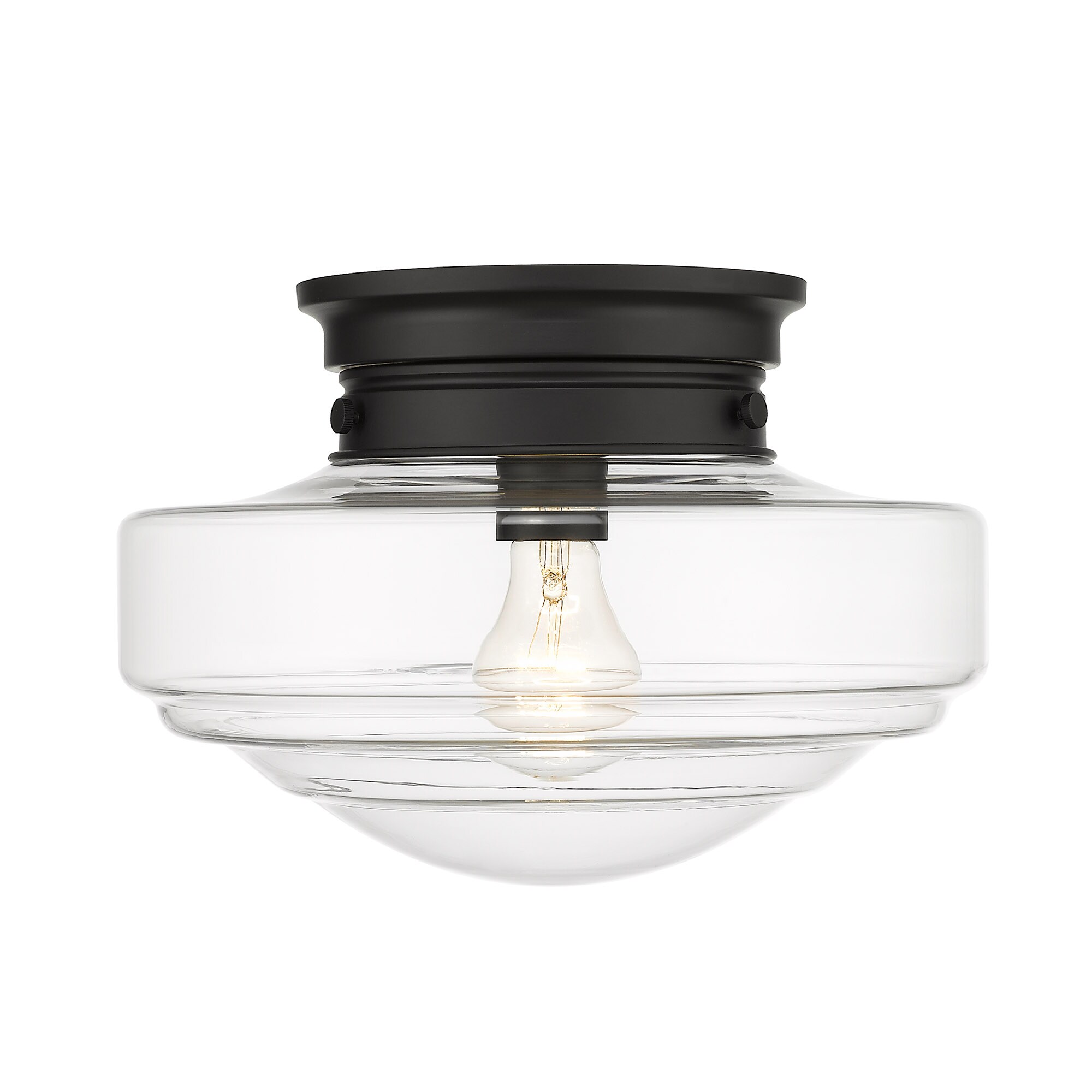 Golden Lighting 0508-SF BLK-CLR flushmounts - View #2