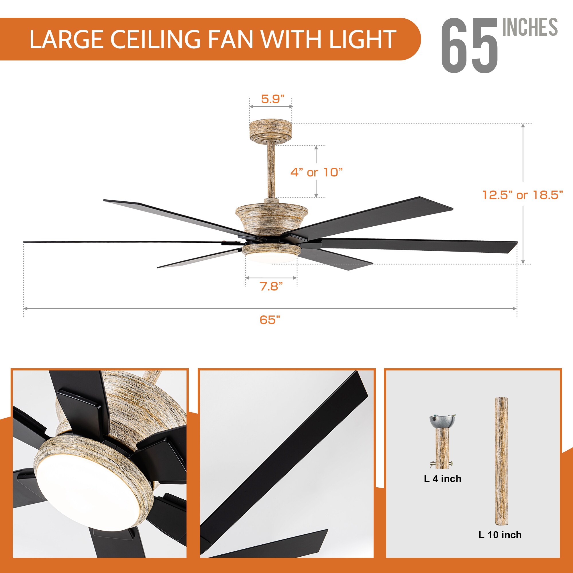 Parrot Uncle F8260110V Ceiling-Fans - View #4