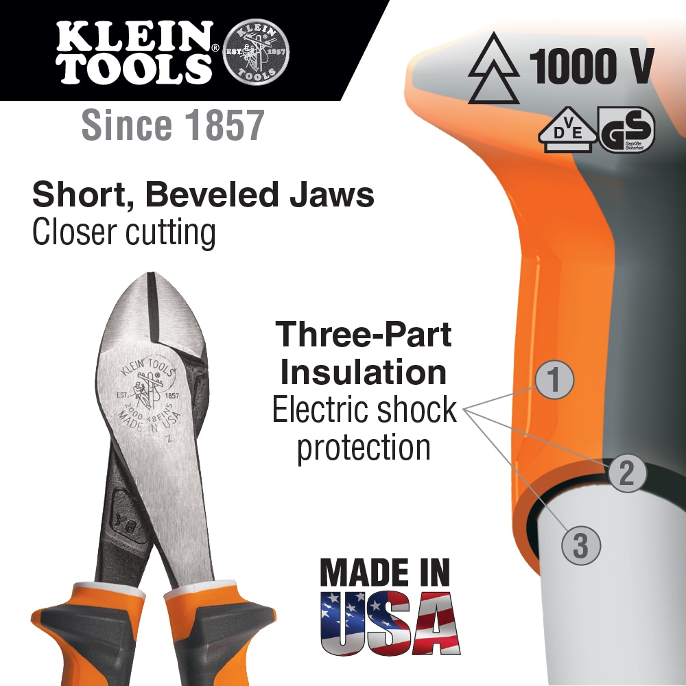Klein Tools 200028EINS sidecutters - View #2