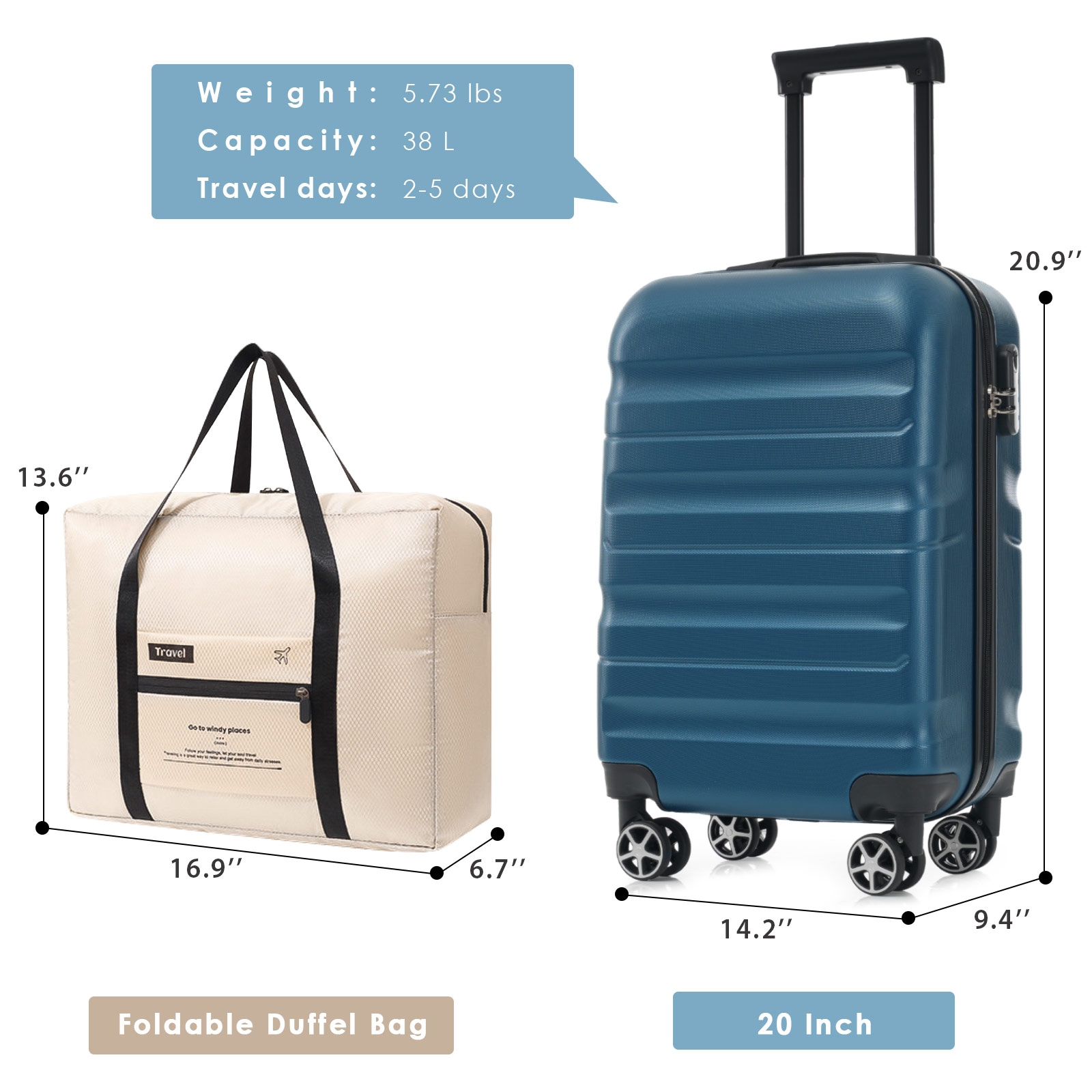 LOVMOR SF-H-N730P323460C Luggage-And-Luggage-Sets - View #6