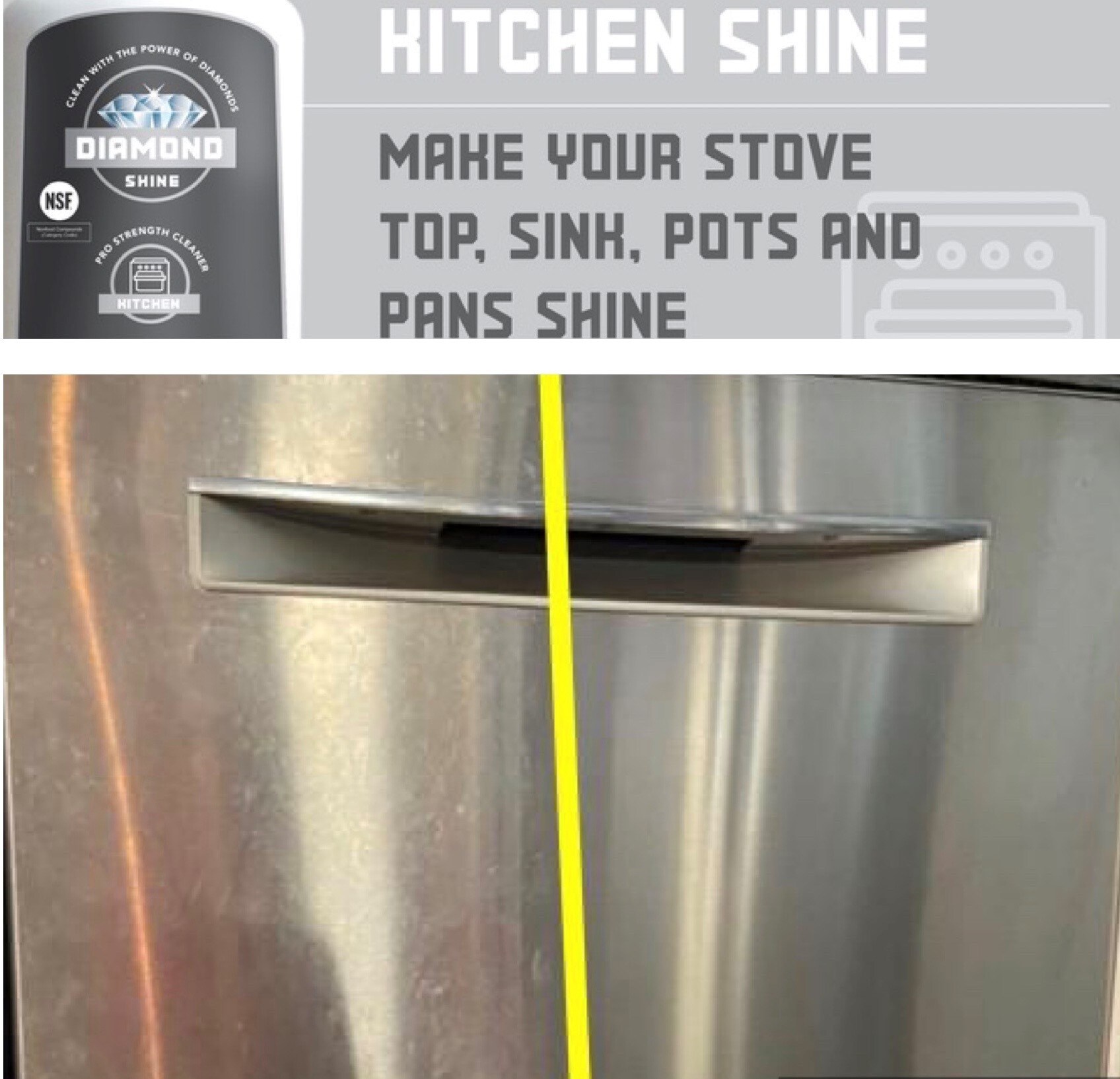 Diamond Shine 10oz Professional Cooktop Cleaner - Pour Liquid, NSF ...