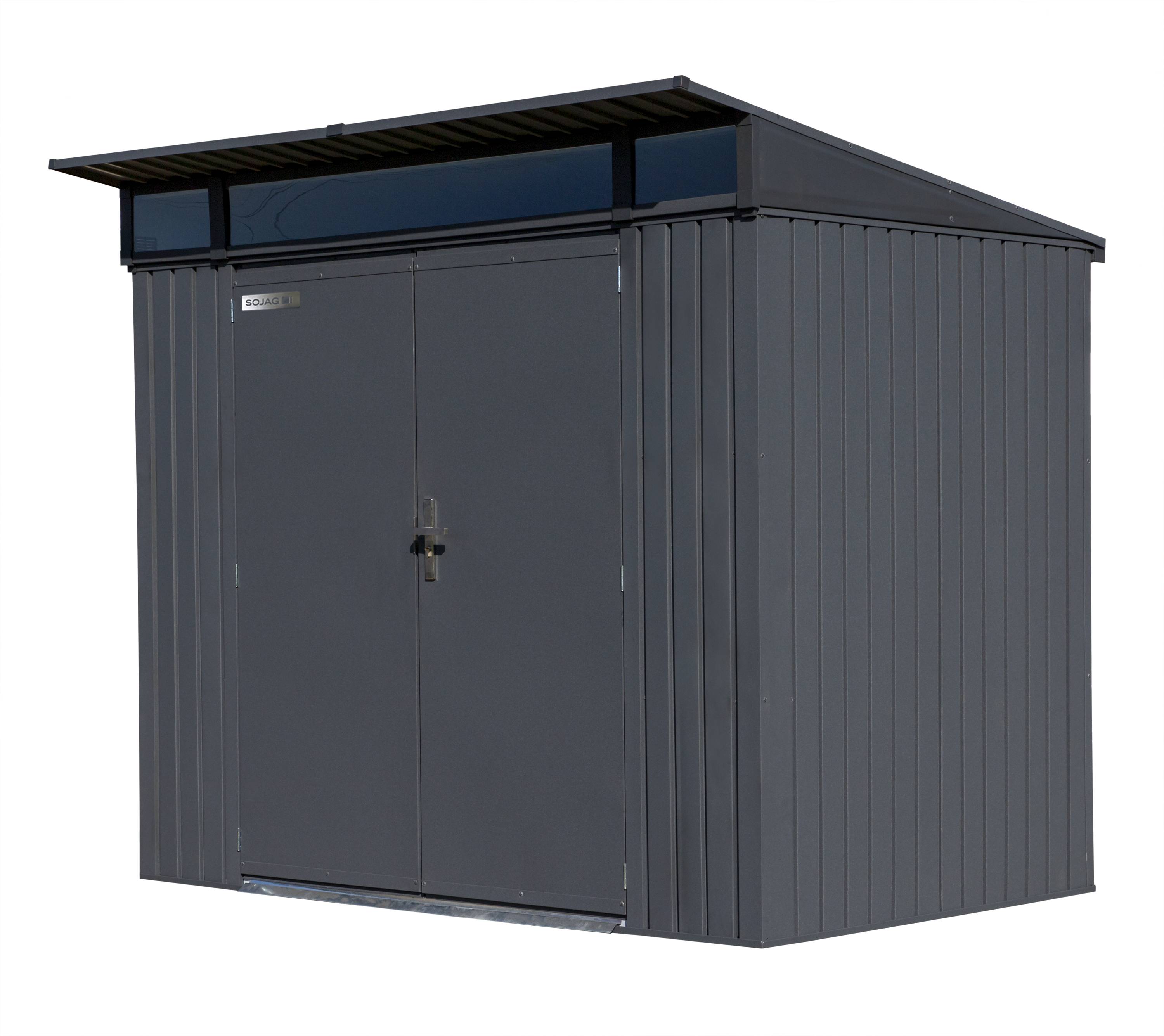 Arrow 8-ft x 6-ft Denali Galvanized Steel Storage Shed in the Metal ...