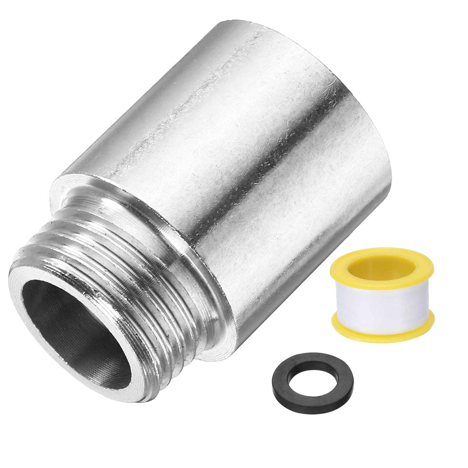 Unique Bargains - Shower Head Extension Arm 1.4-Inch Length 201 Stainless Steel Shower Head Exten...