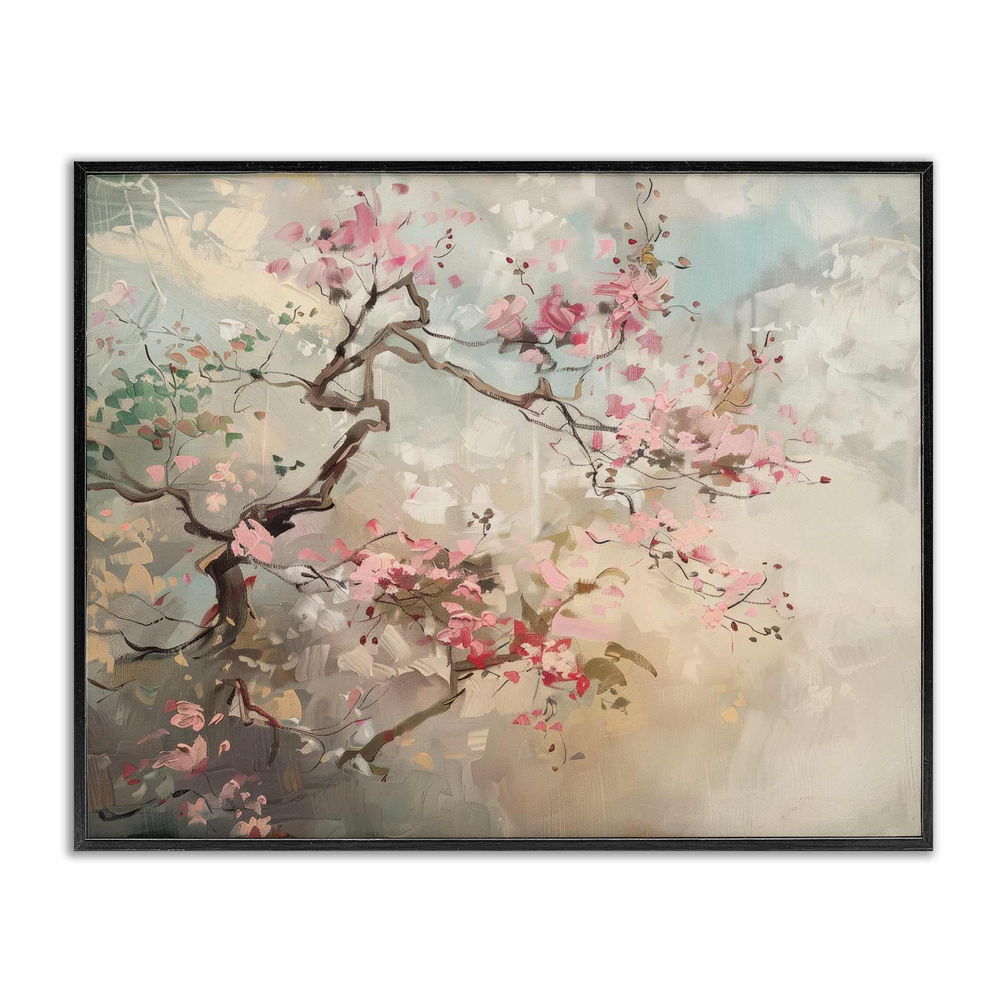 Stupell Industries BT-845-FR-16X20 Wild Cherry Blossoms Tree Black Framed Giclee Art By Arlington Prints 20 x 16