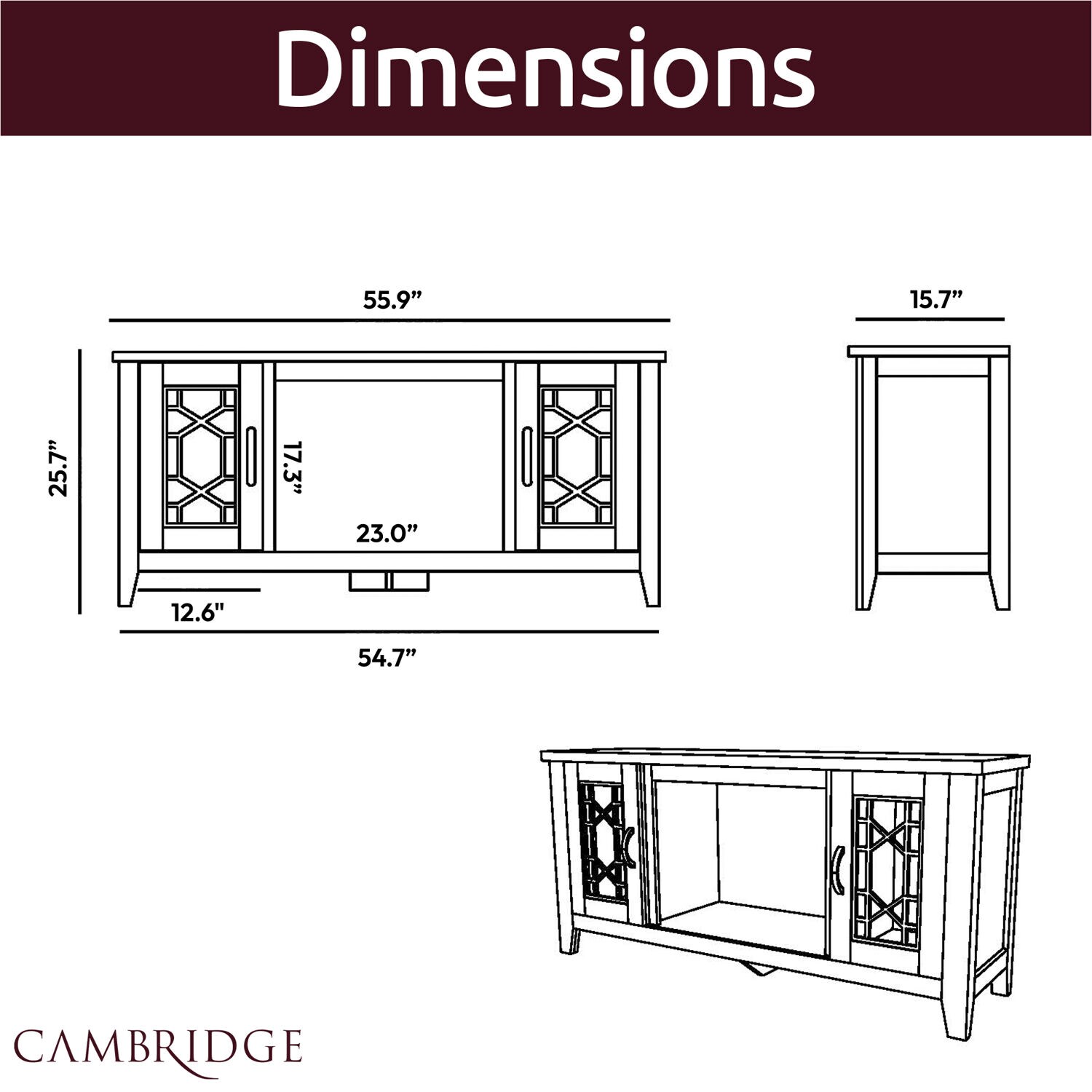Cambridge CAM5414-1SBLLG3 Electric-Fireplaces - View #4