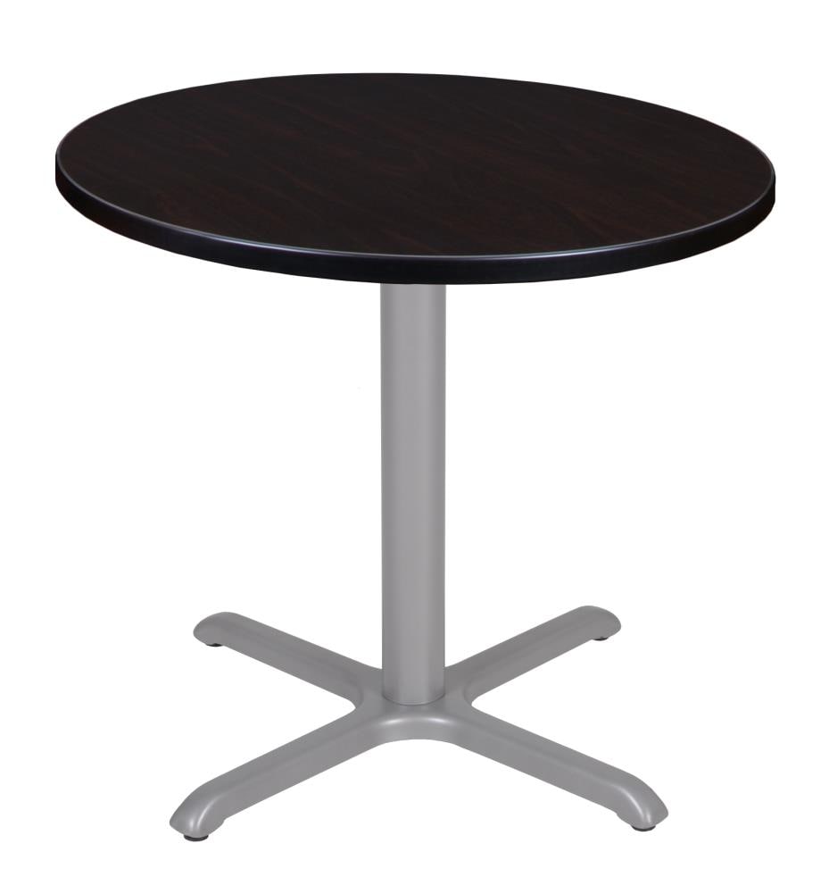 Regency TVX30RNDMWGY Breakroom Brown 4-Person Training Table (30-in W x 29-in H)