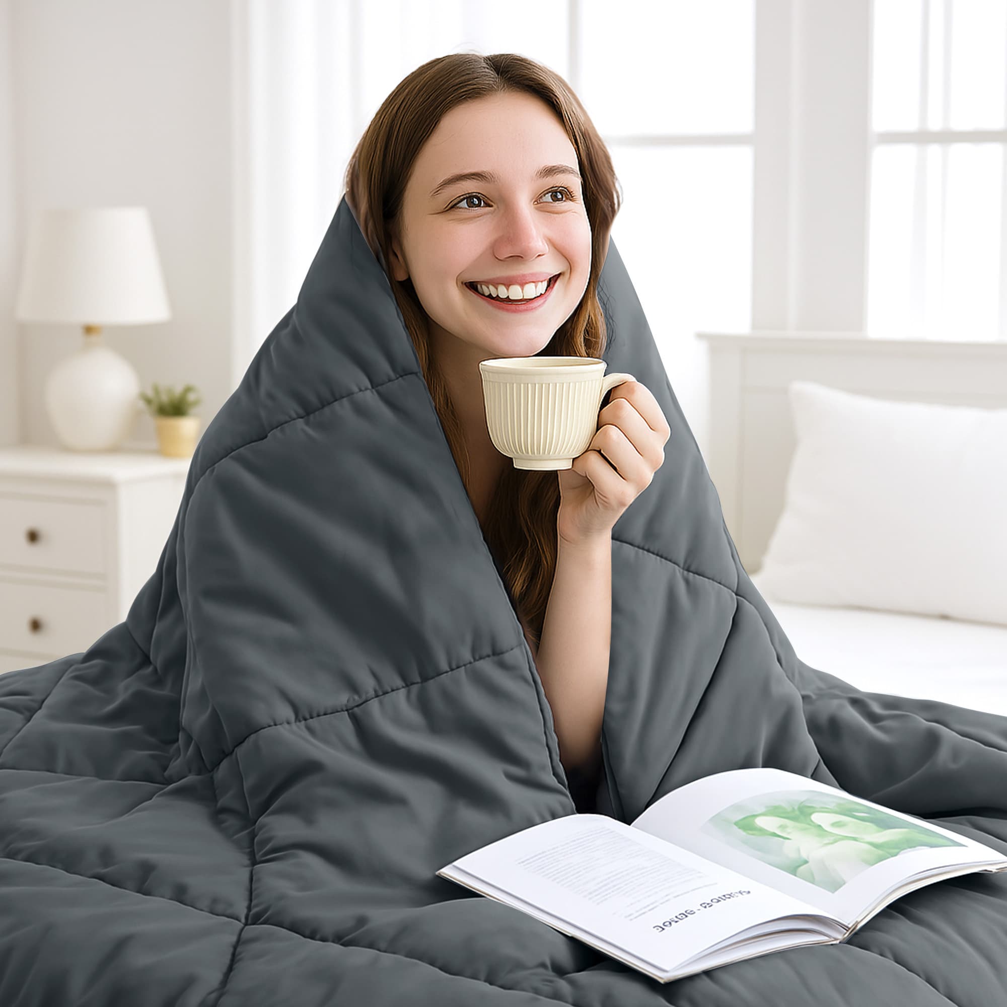 VOUA SAF-YSMHXB-GYQ Comforters-And-Bedspreads - View #3