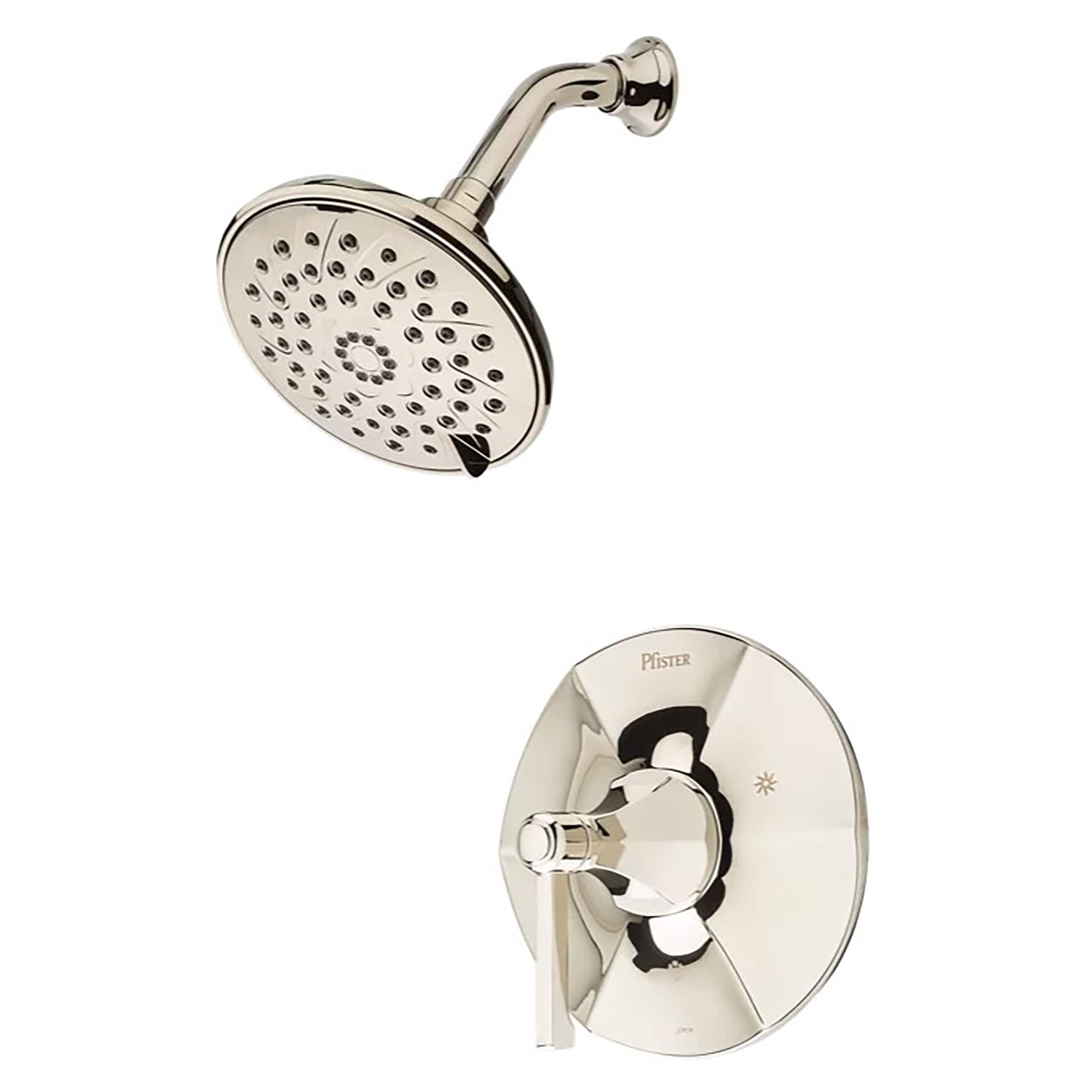 Pfister LG89-7DED Arterra Polished Nickel 1-handle Multi-function 5.875-Inches Round Shower Faucet