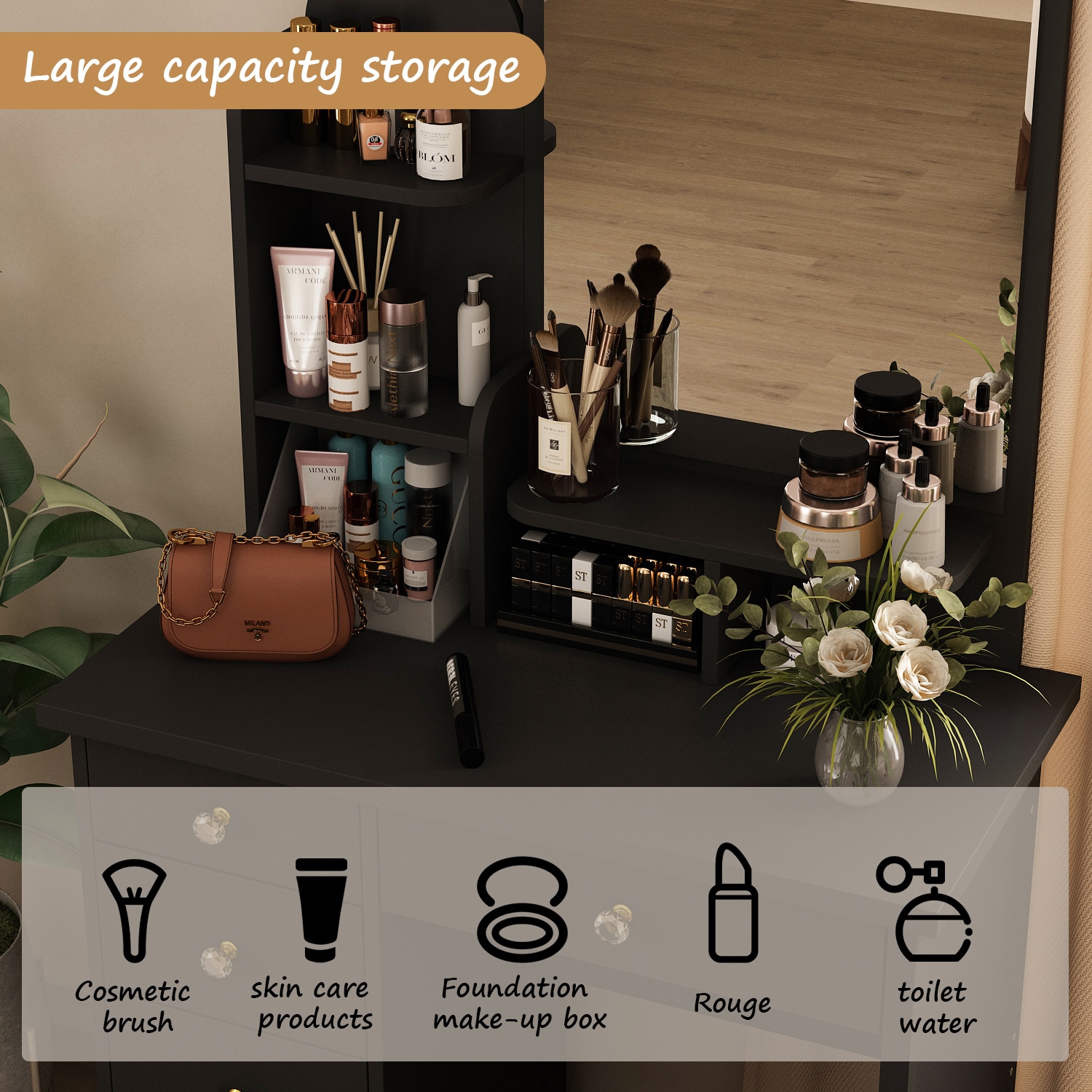 FUFU&GAGA JX0106-06 Bedroom-Vanities - View #5