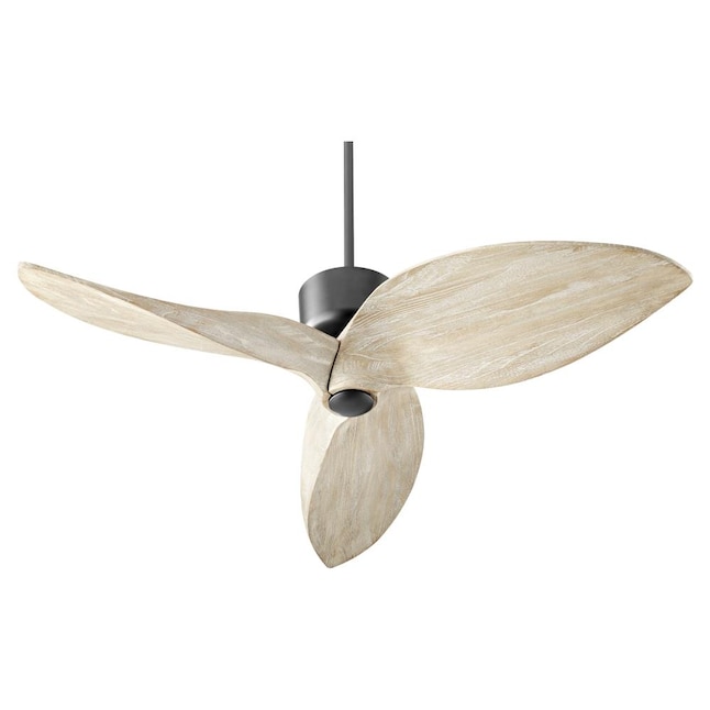 Quorum International Hawkeye 52 In Noir Indoor Propeller Ceiling Fan Wall Mounted With Remote 3 Blade The Fans Department At Com - Ceiling Fans Wall Mounted