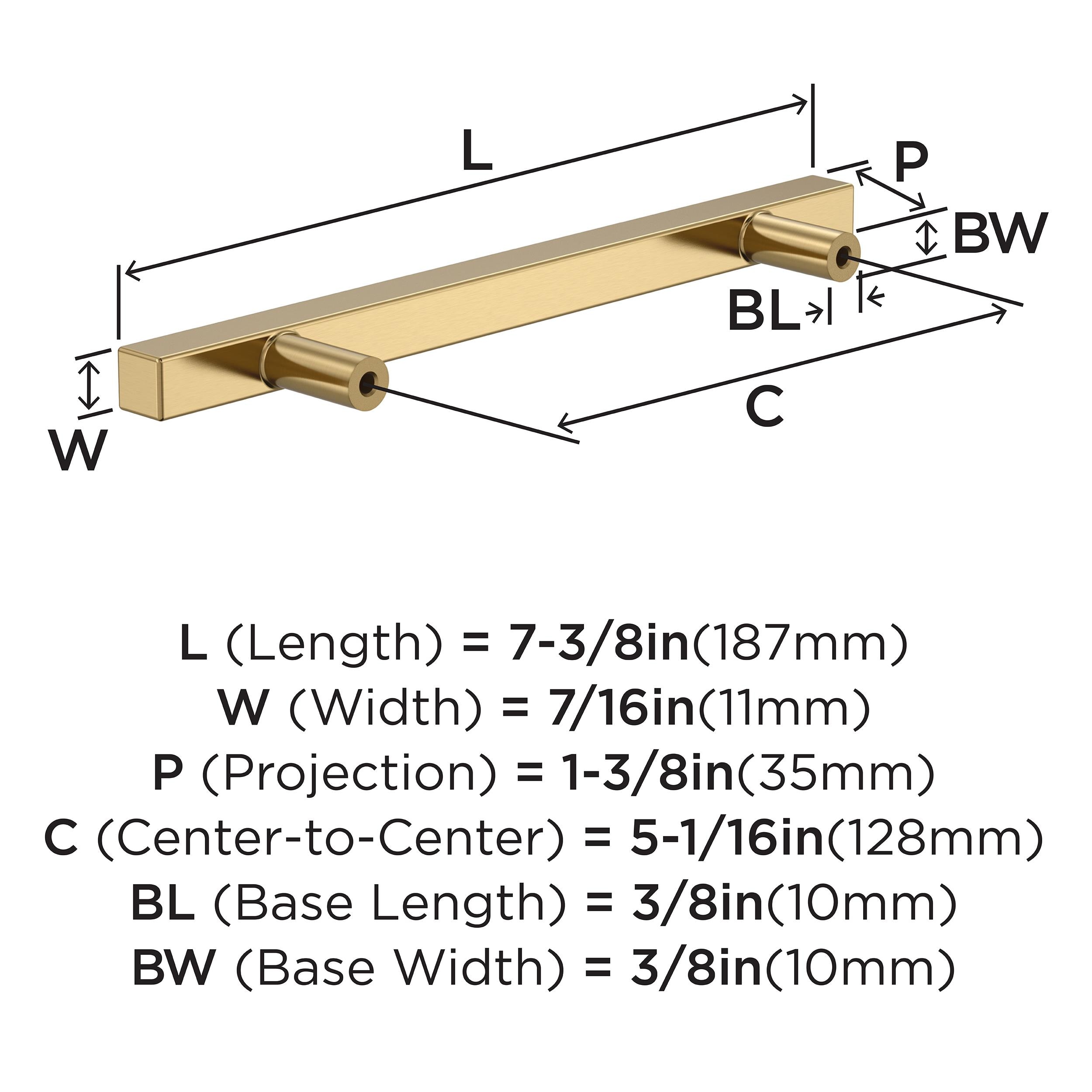 Amerock 10BX37177CZ Cabinet-Pulls - View #4