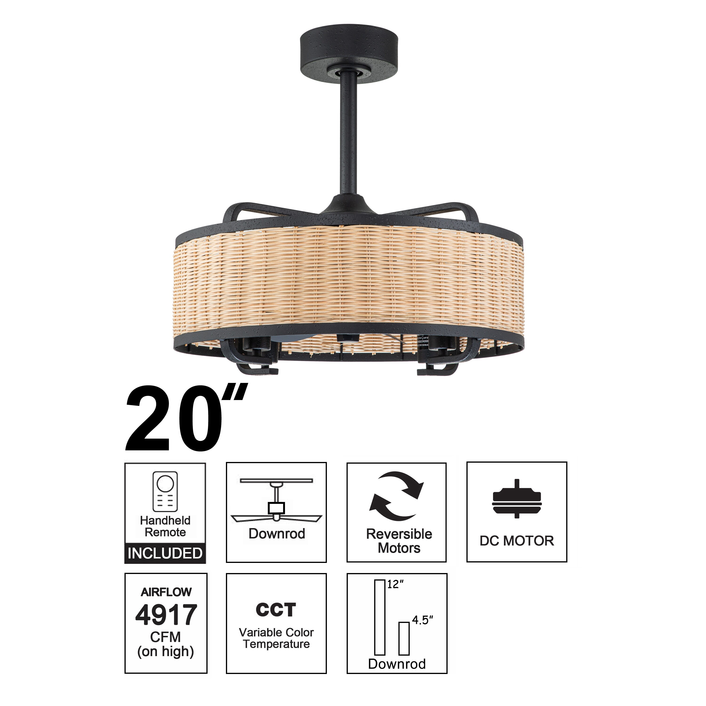 C Cattleya CA2236-CF Ceiling-Fans - View #4