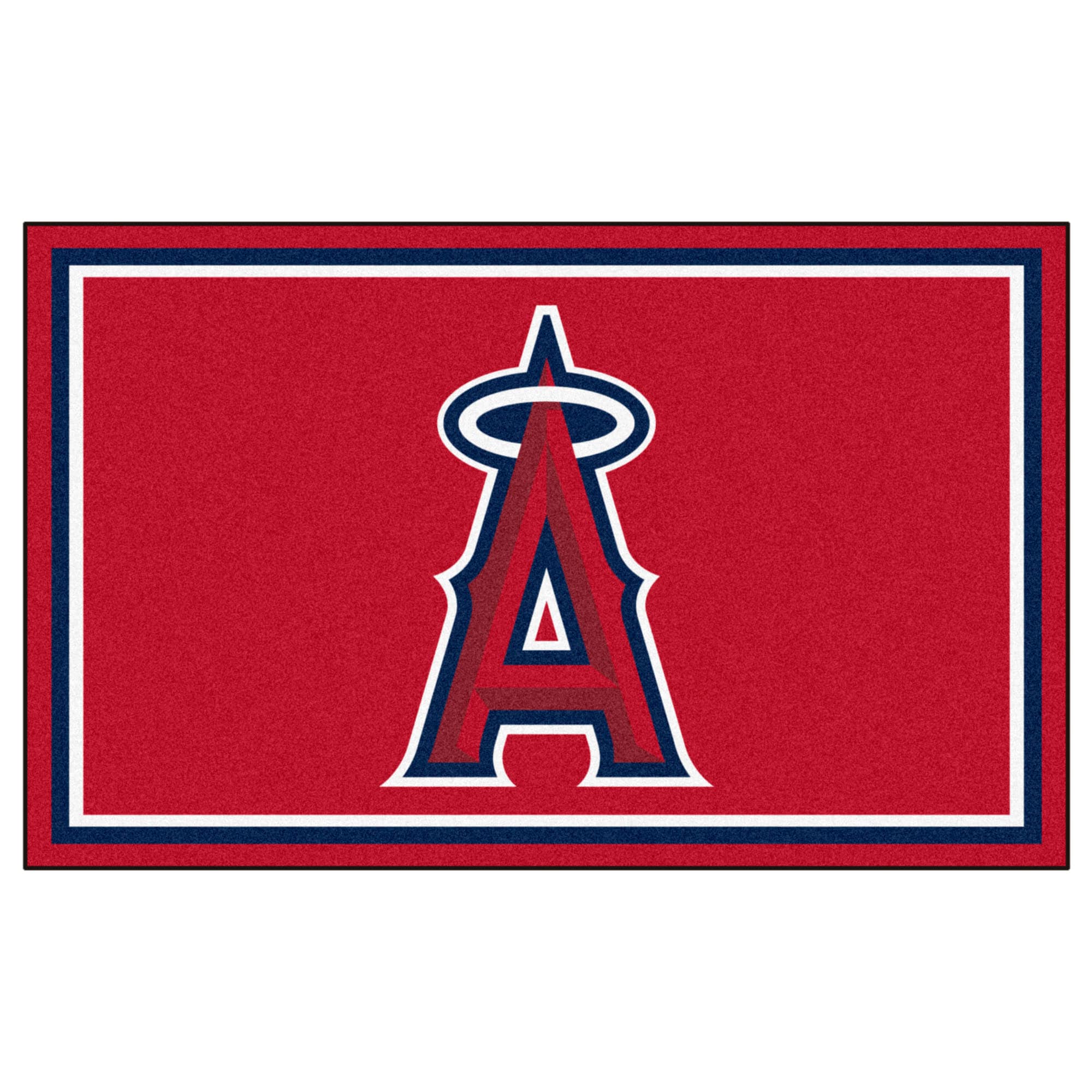 FANMATS 7065 MLB 4x6 Rug 4 x 6 (ft) Tufted Nylon Red Rectangular Indoor Solid Area rug