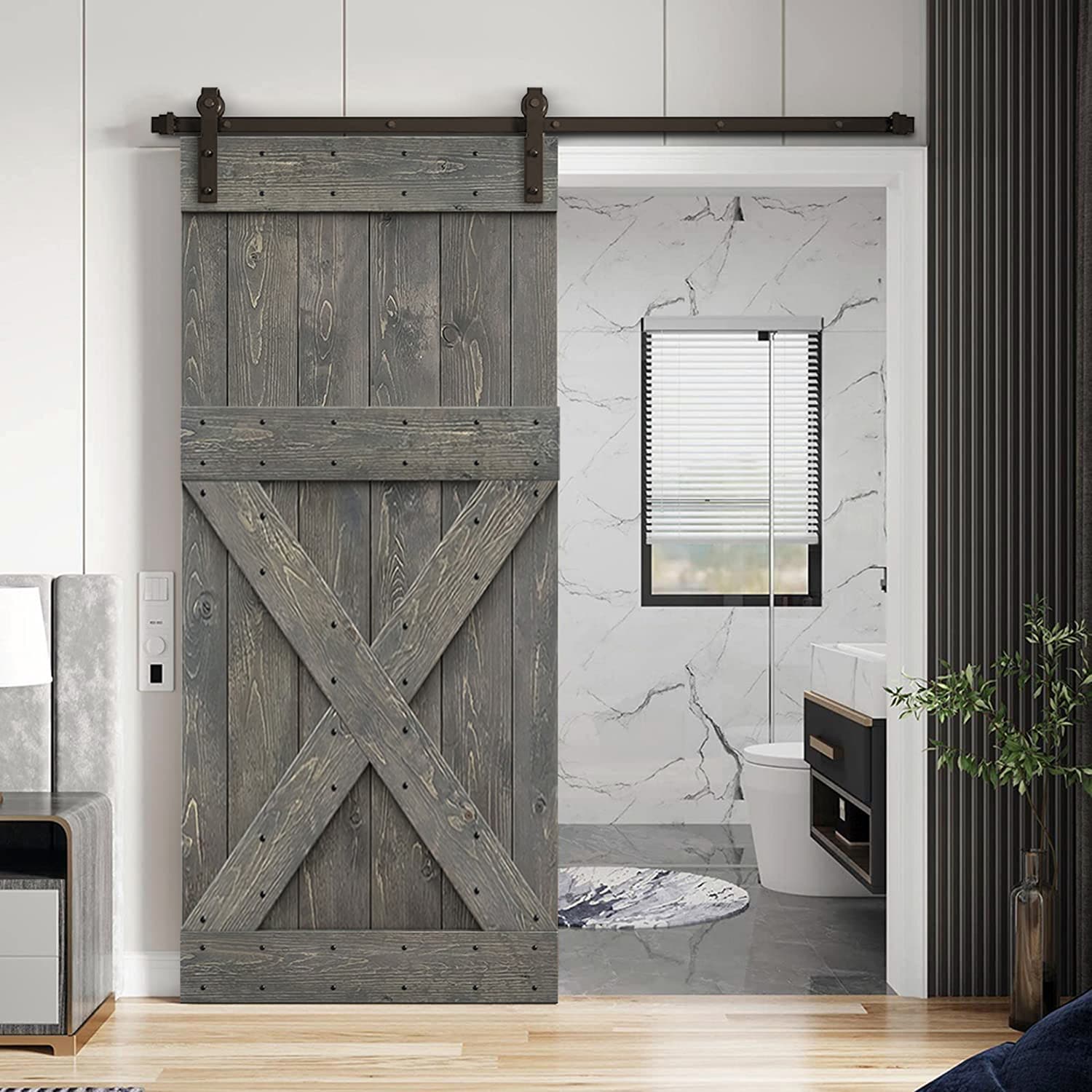 CALHOME SAB-60+DIY-DX-30GT Barn-Doors - View #2