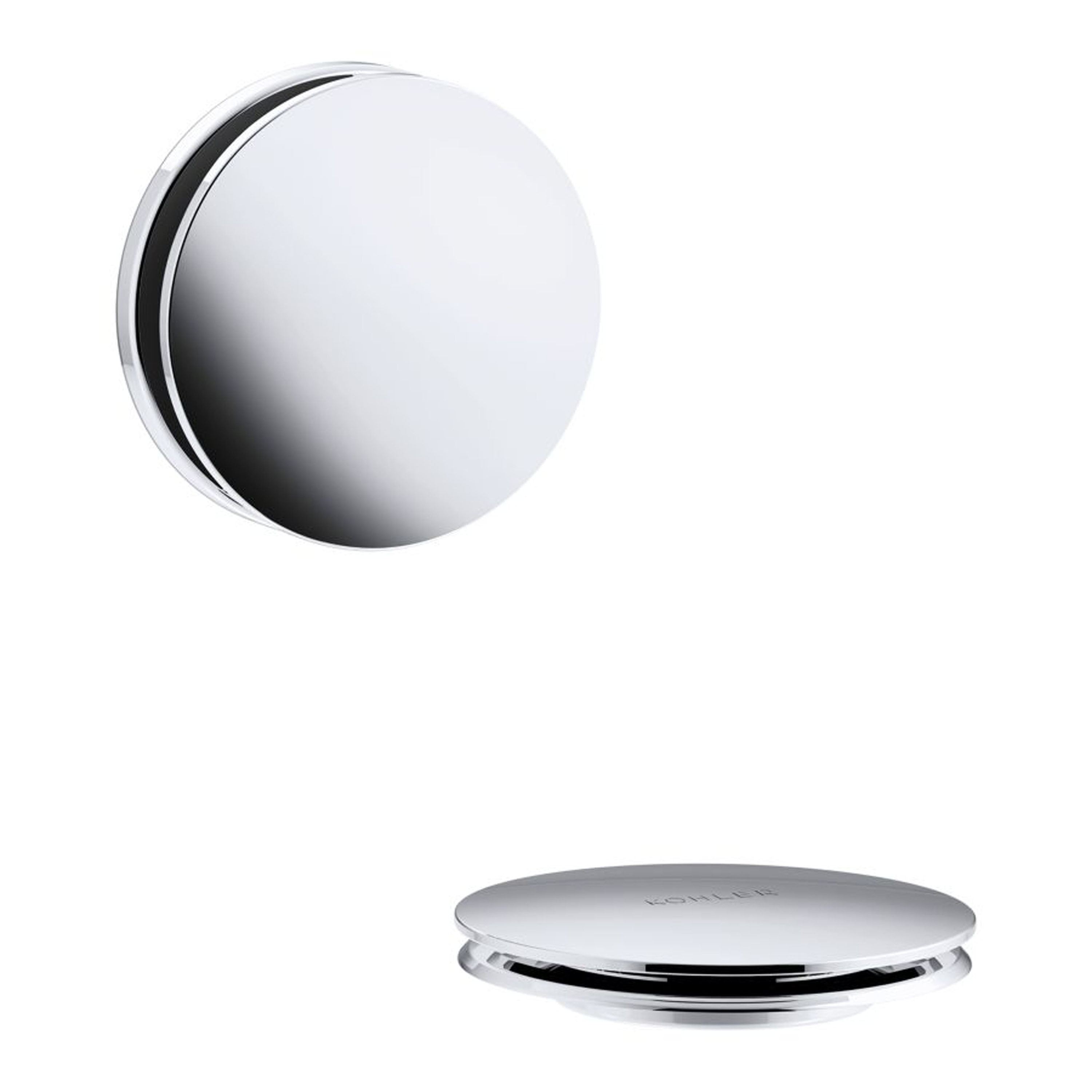 KOHLER T37395-CP Contemporary 3-in Polished Chrome Round Drain Cover Set