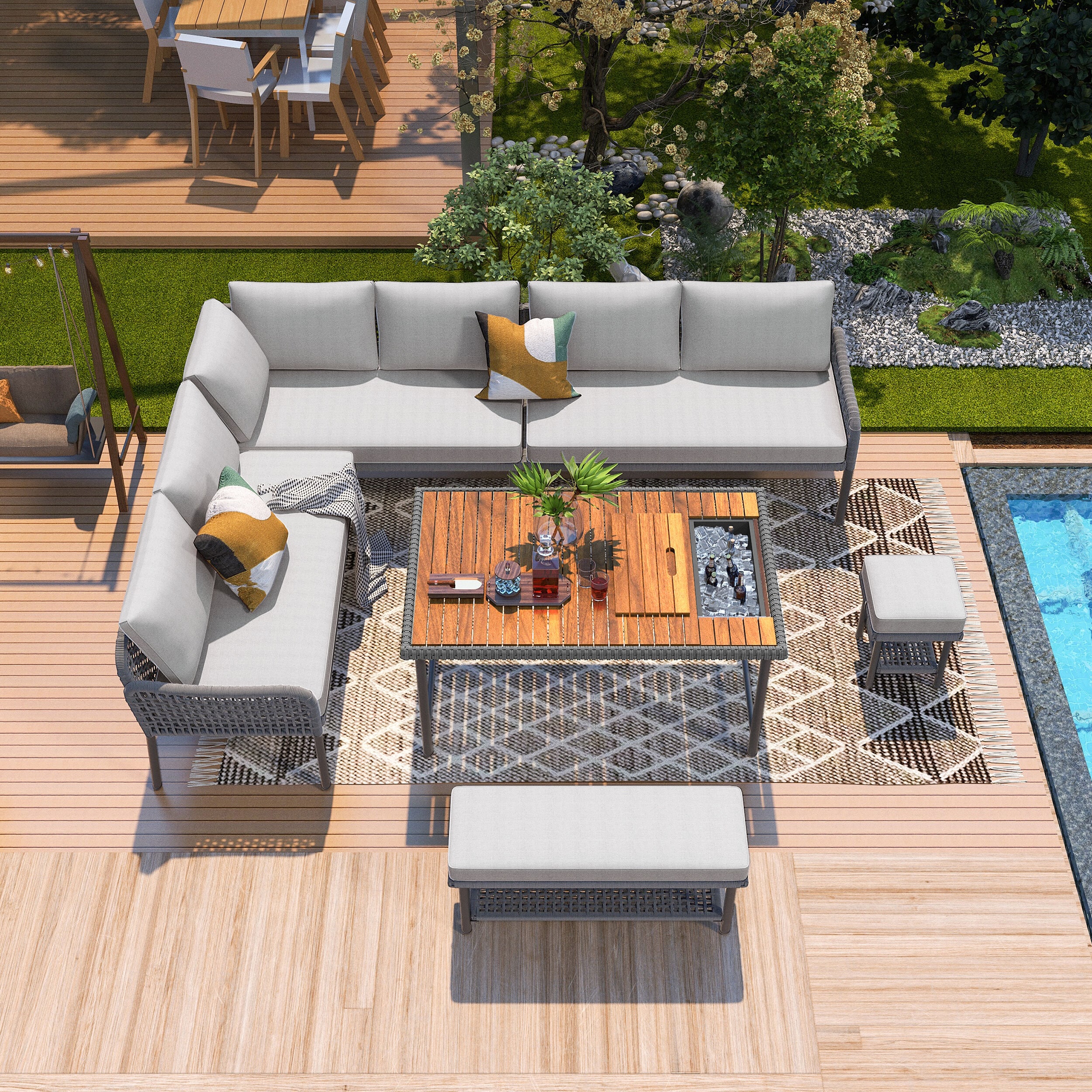 Dimakai DK-US-78AAE Patio-Conversation-Sets - View #3