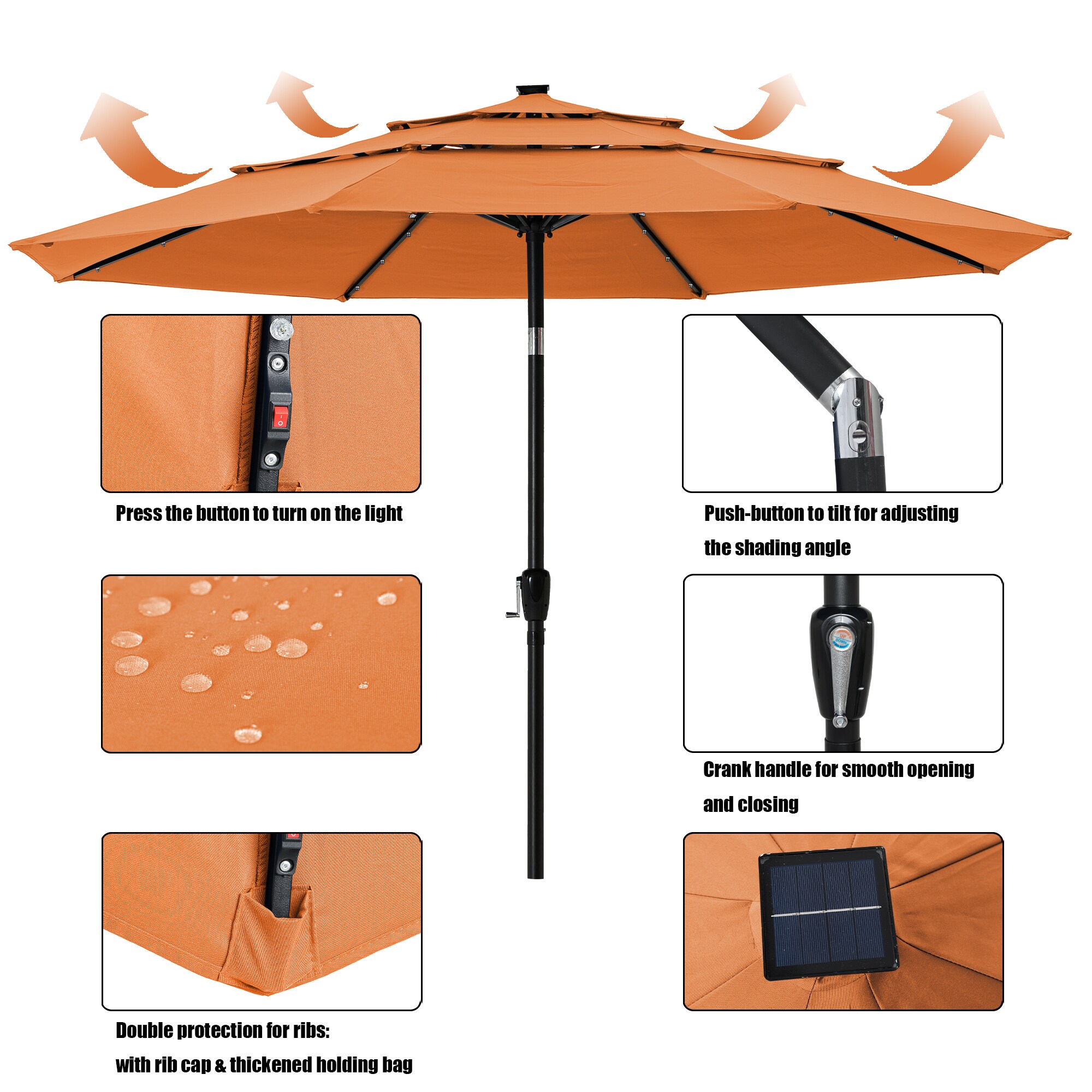 Clihome CLI-21ED42-1-OG Umbrellas-2 - View #5