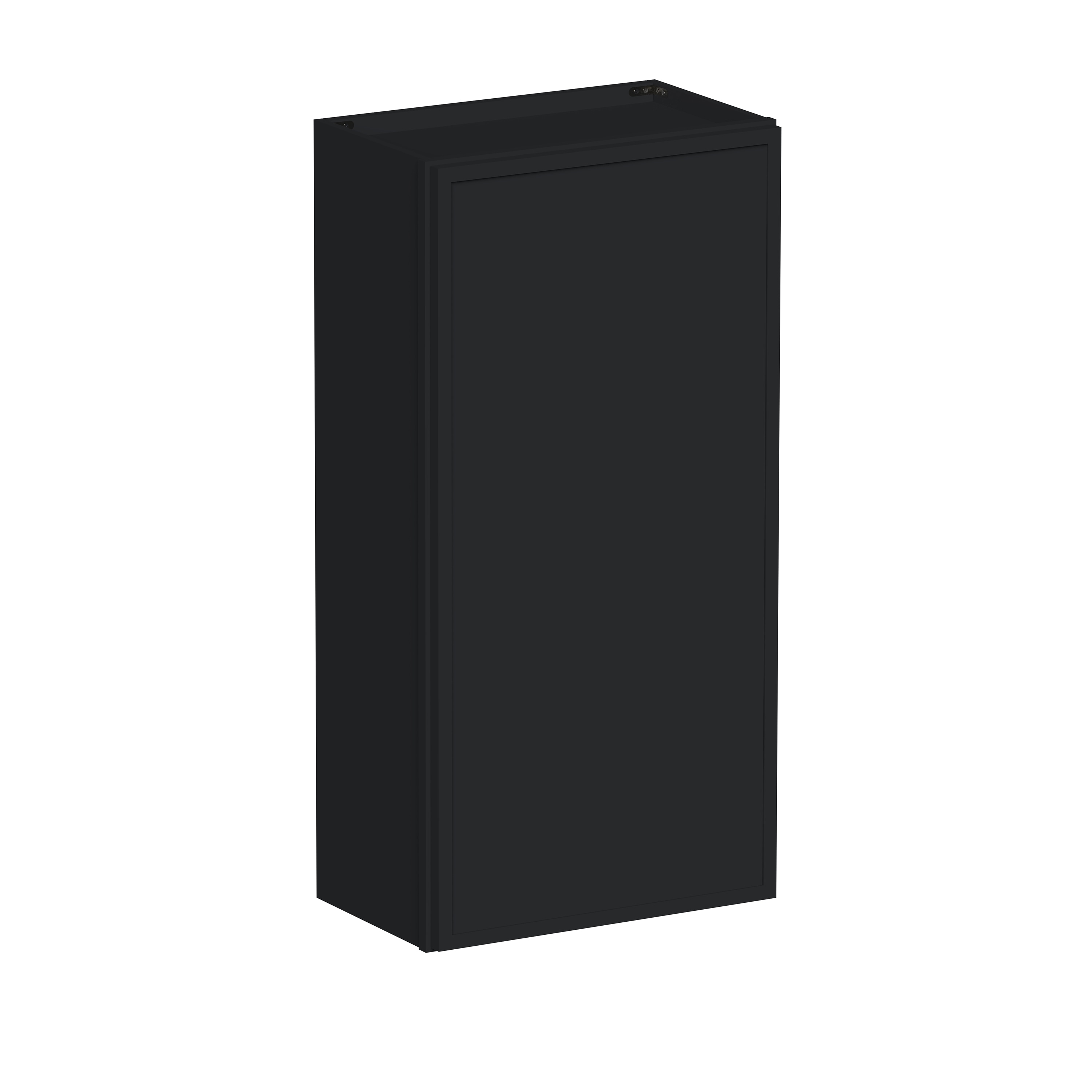 CASAINC 21 in. W x 12 in. D x 42 in. H Plywood Ready to Assemble Standard Wall Kitchen Cabinet in Ebony Black Full Overlay Design
