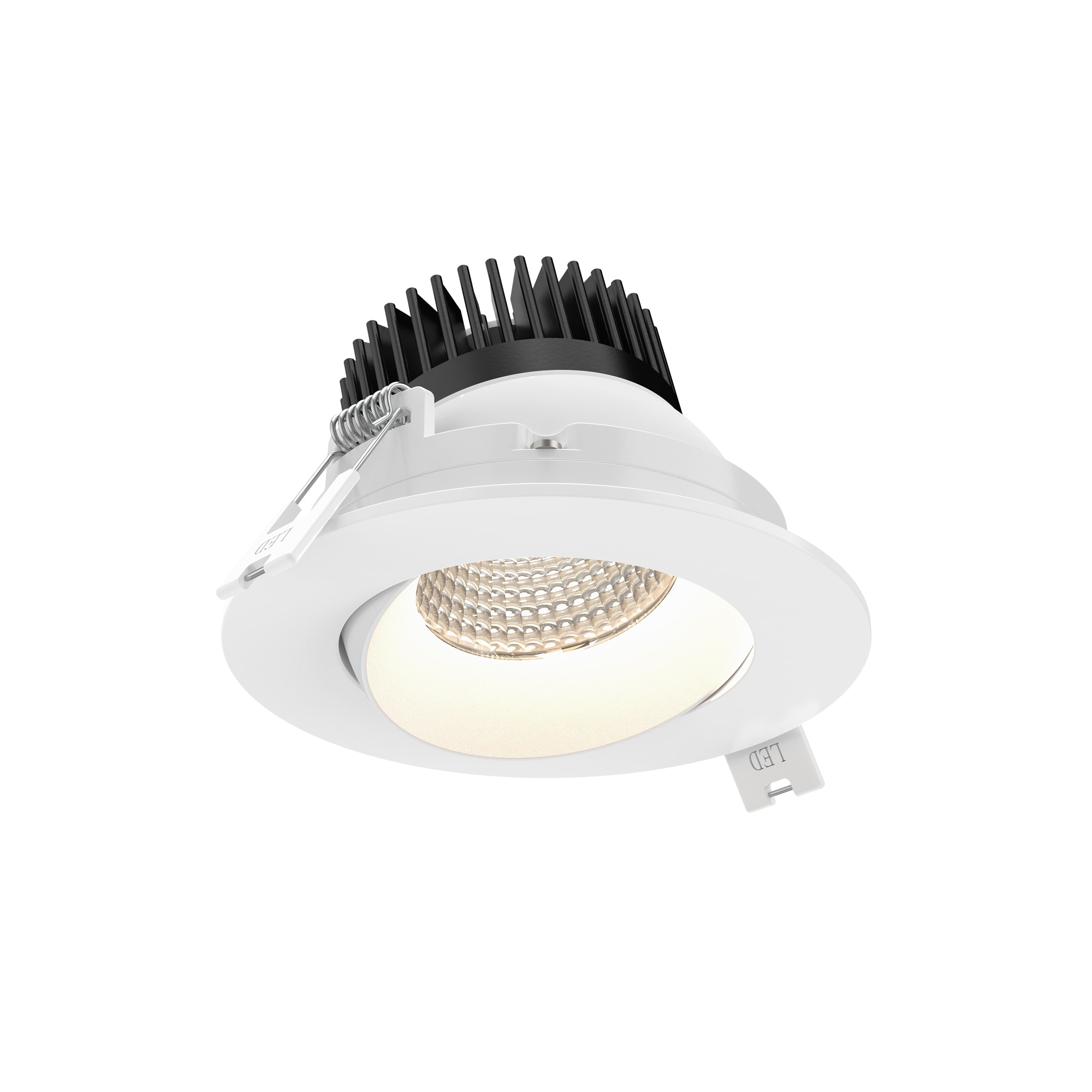 DALS Lighting GBR35-CC-WH Gbr White 800 -Lumens Switchable white Round Dimmable LED Canless Wet rated Recessed Downlight