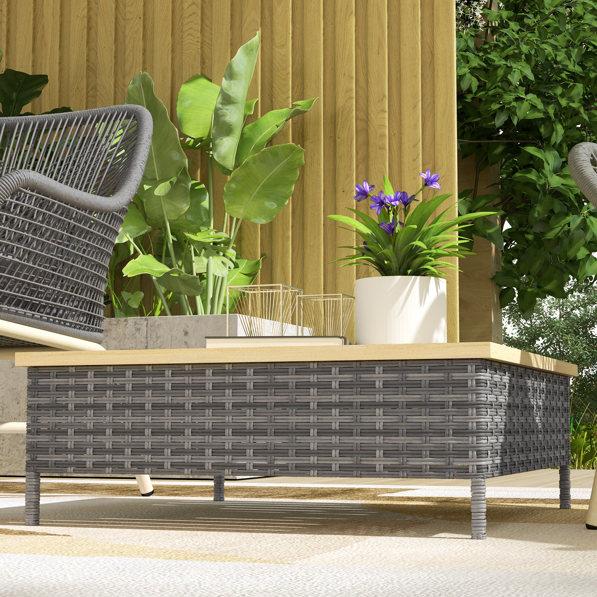 Outsunny 867-236V00GY Patio-Tables - View #9