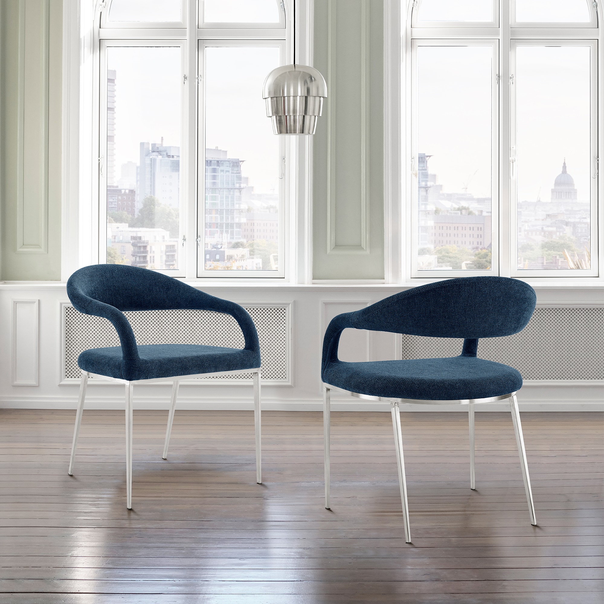Armen Living LCMOSIBSBLU Dining-Chairs - View #2