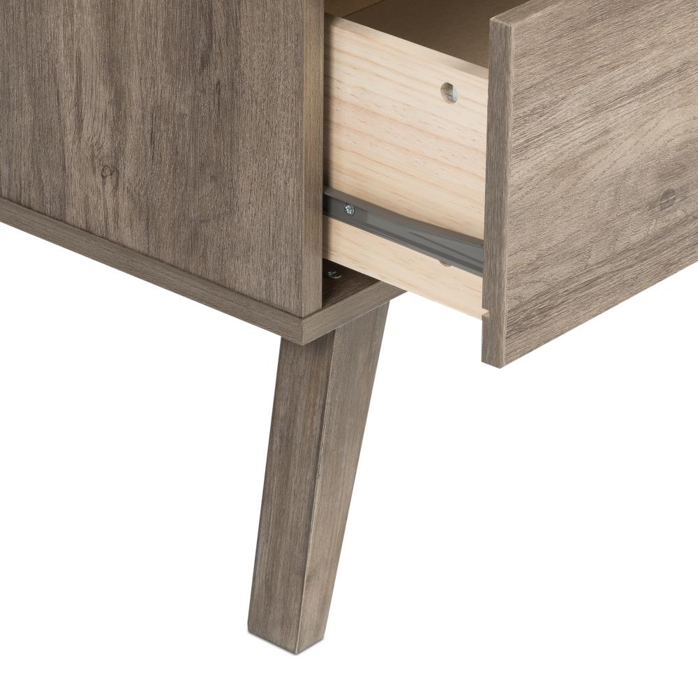 Prepac Milo Drifted Gray Nightstand - Finished In Drifted Gray Laminate ...