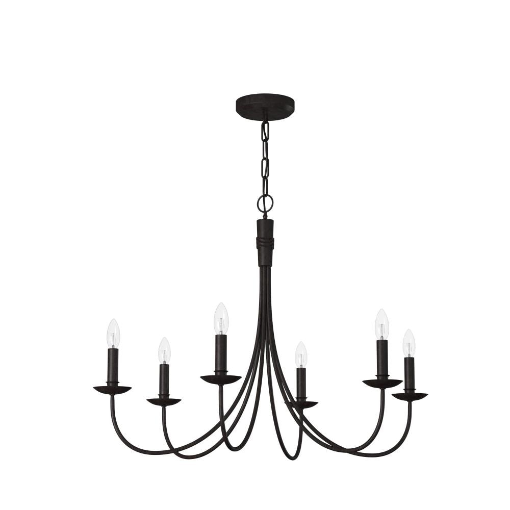 black iron chandelier lowes