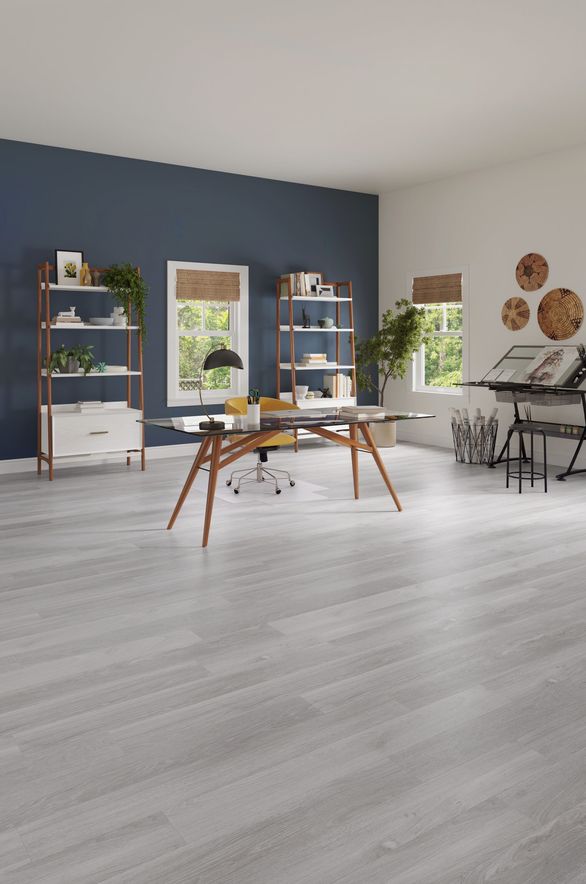 Style Selections (Sample) Sterling Oak Gray Wood Look 6-mil Waterproof ...