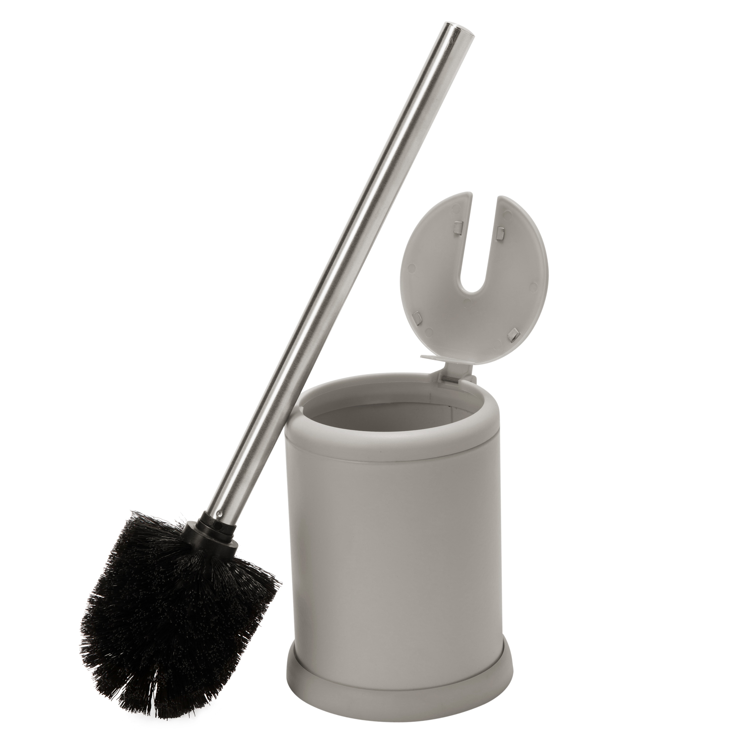 Bath Bliss Gray Metal Toilet Brush Holder #4980-GREY