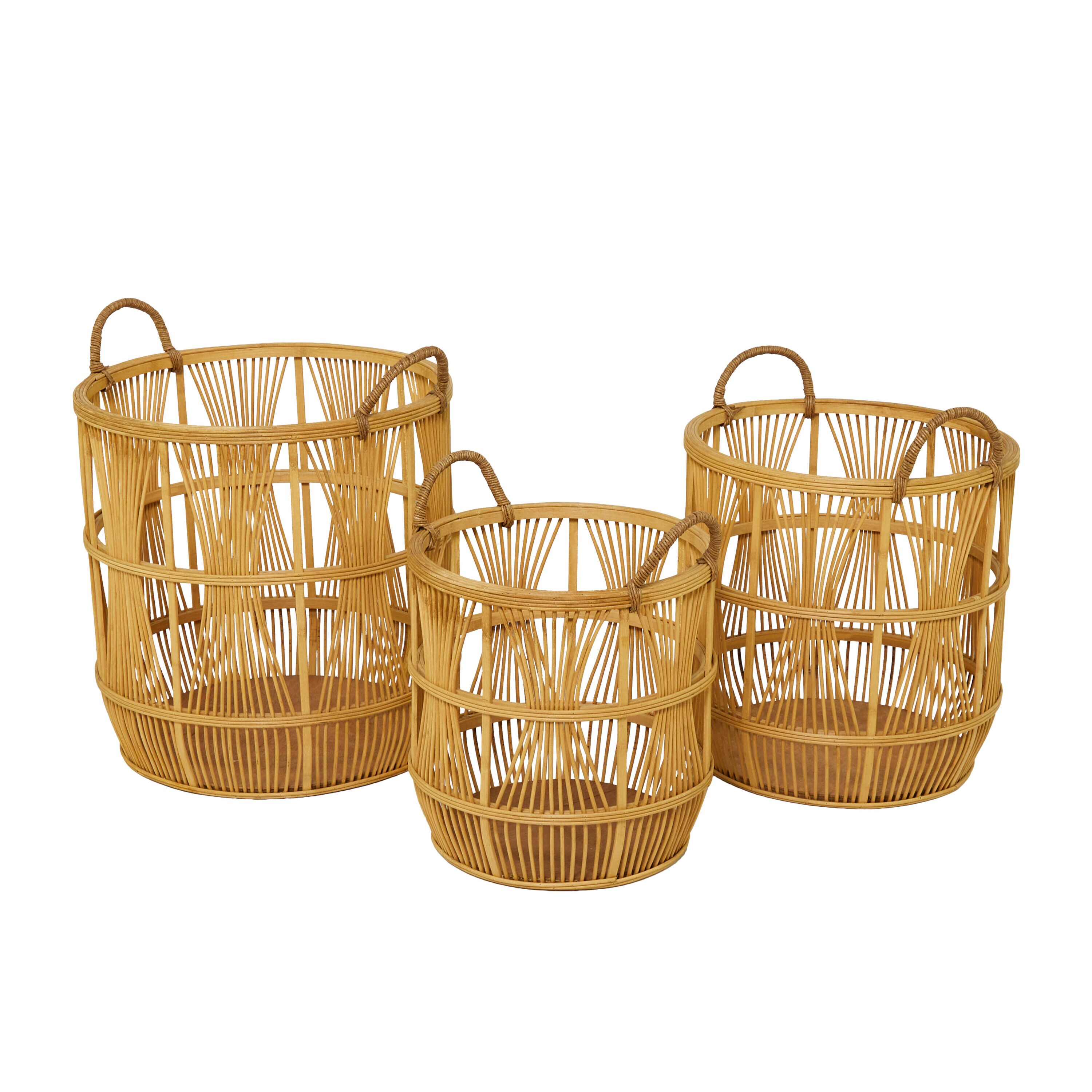 Handmade Wood Pack Baskets