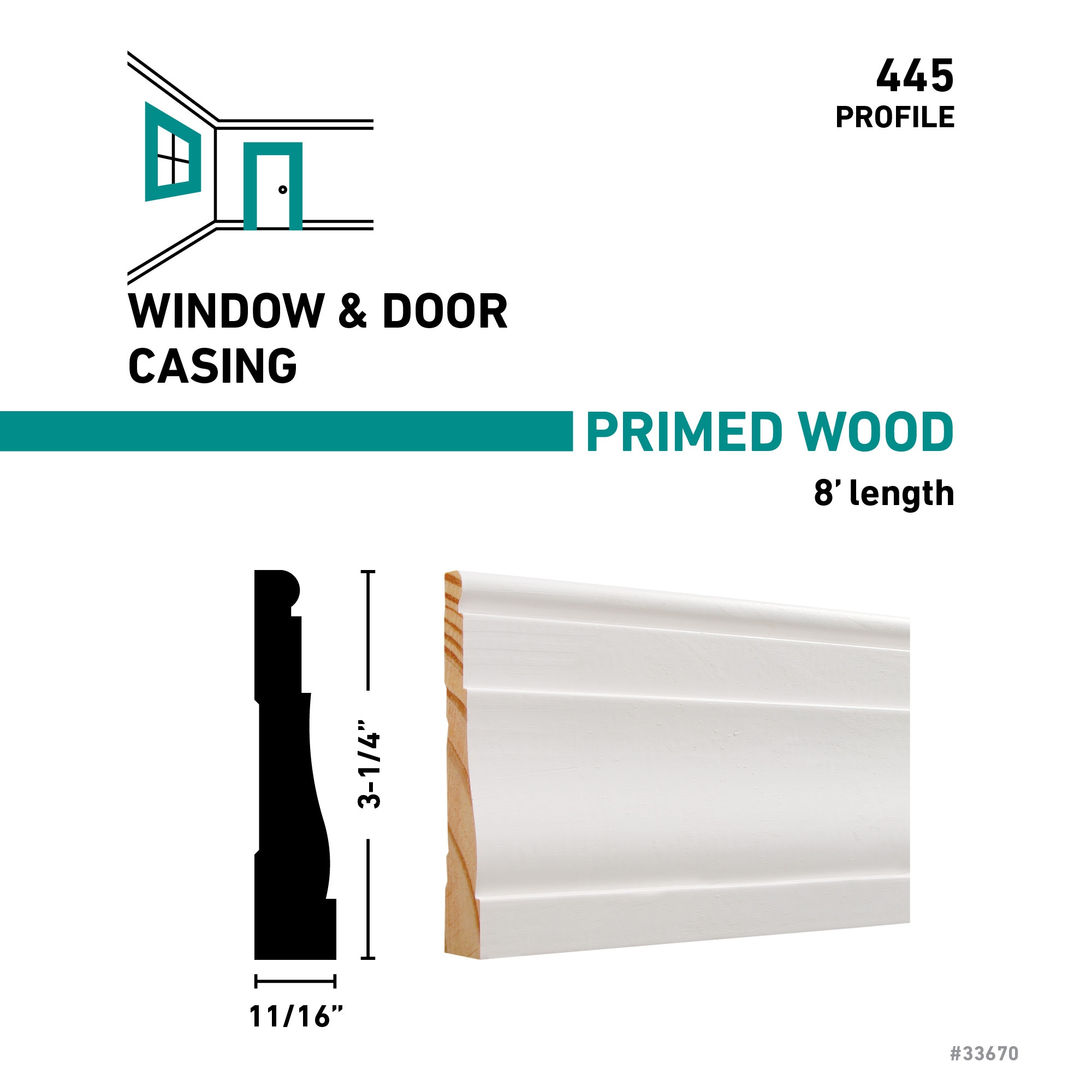 RELIABILT 445 8FJPMD Window-Door-Casings - View #3