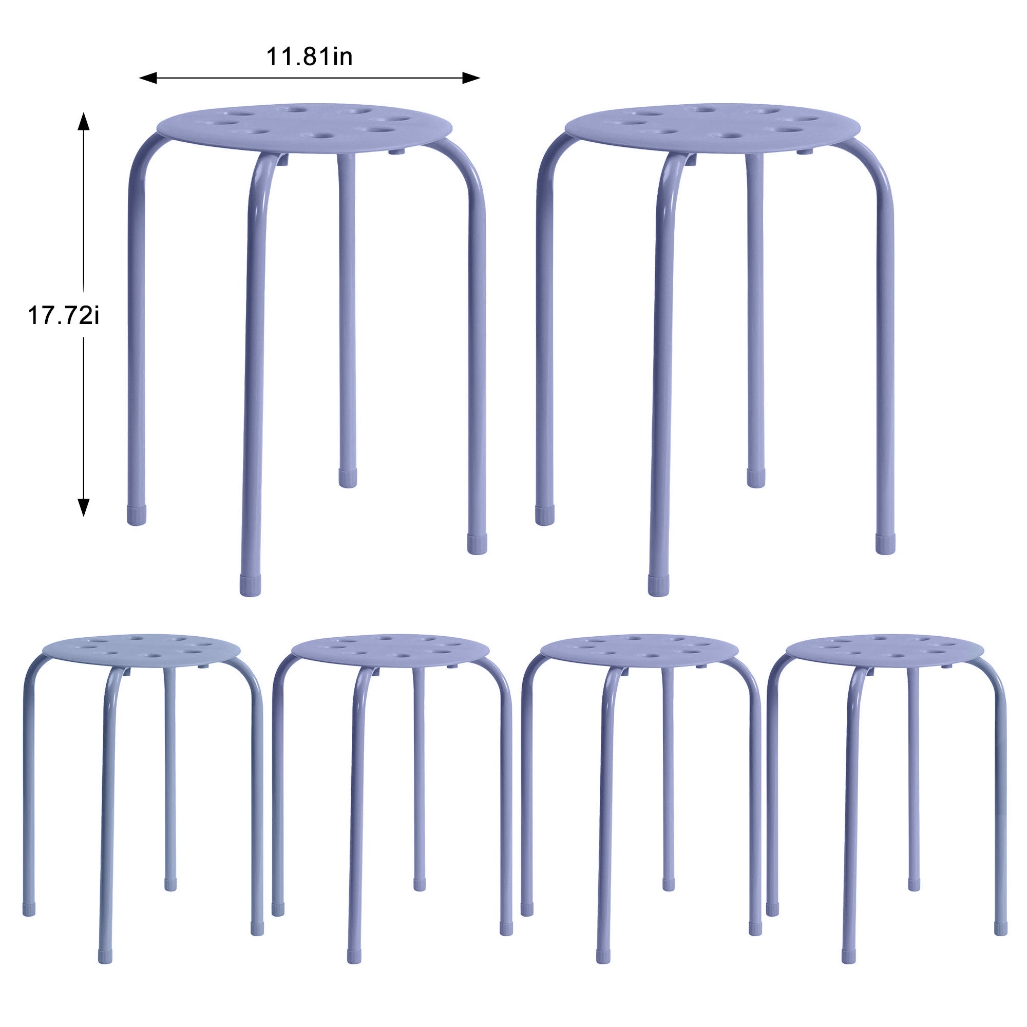 Vecelo LOE-XJM-PRS-PUR-A6 stools - View #3
