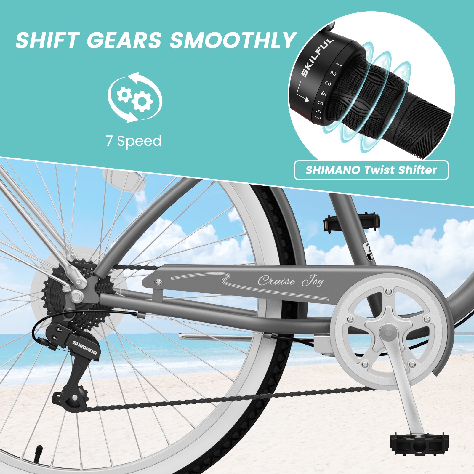 MOONCOOL B2MLB-M24GY-A2-LS3 bikes - View #3