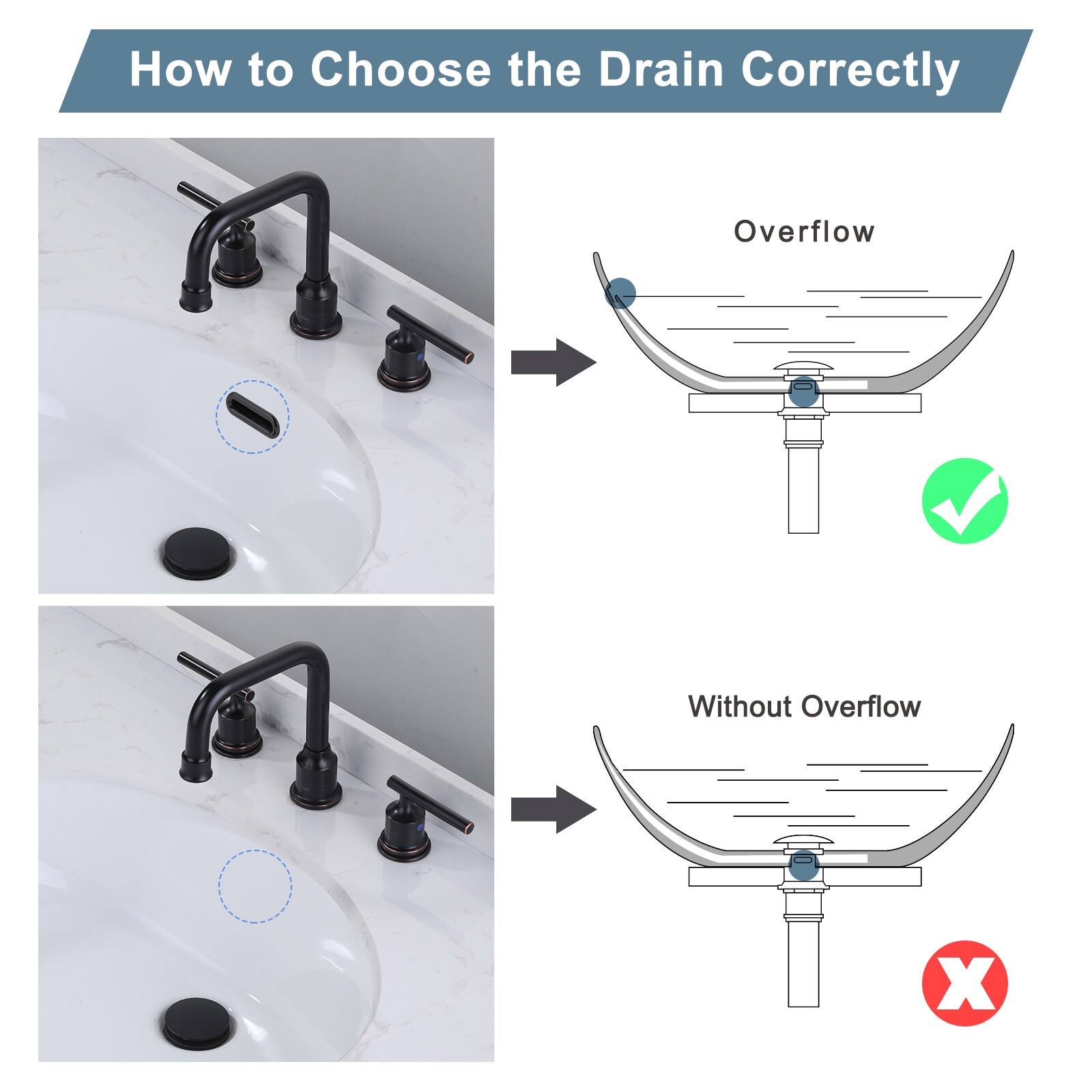 WOWOW X3003RB-LW Popup-Drains-Accessories - View #2