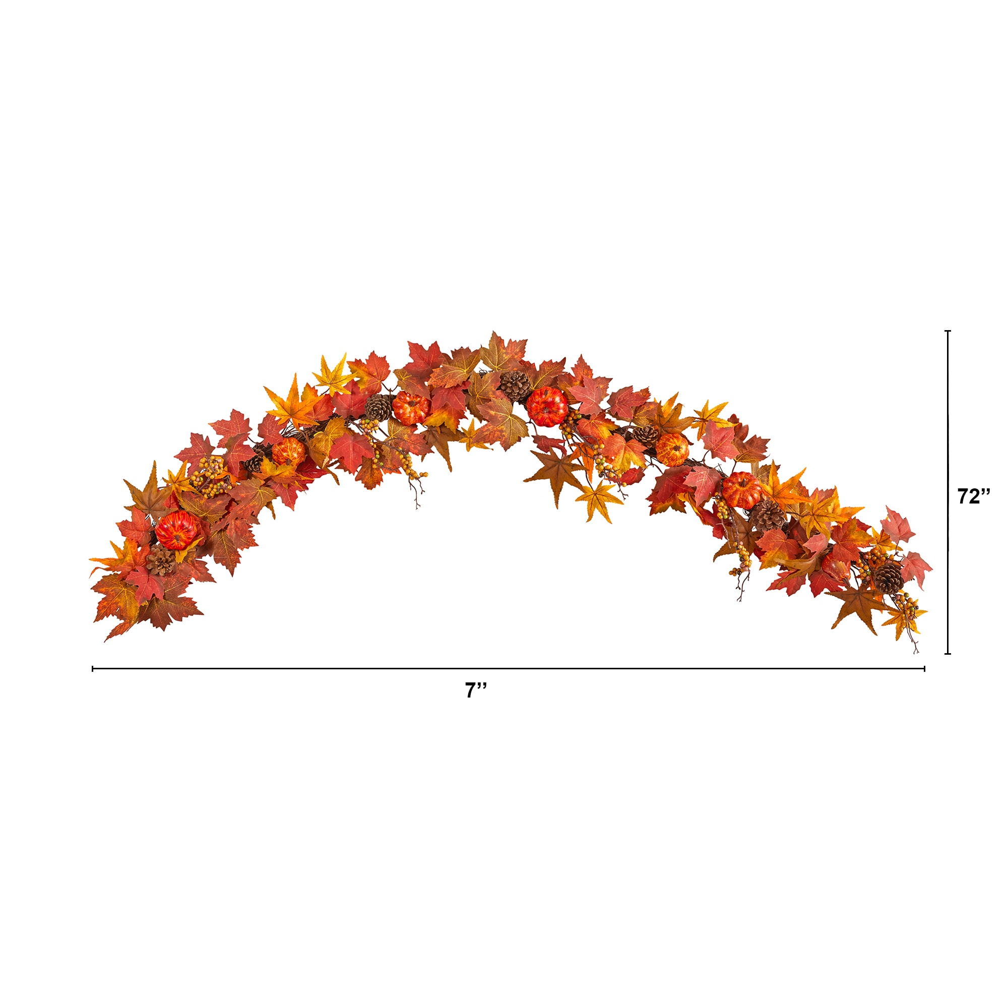 Nearly Natural W1222 Artificial-Thanksgiving-Wreaths - View #3