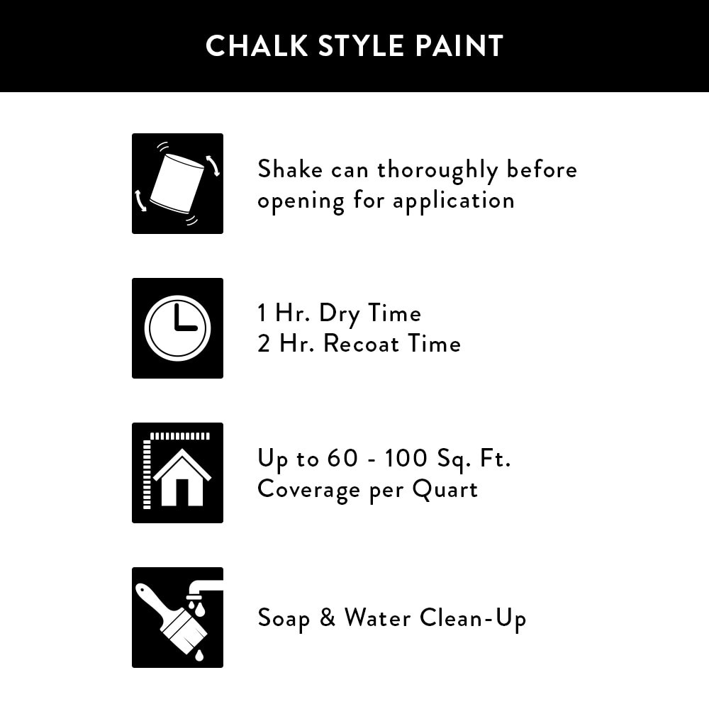  NADAMOO Chalked Paint for Furniture Crafts, Semi-Gloss Cabinet  Paint Water-based Acrylic Wood Furniture Paint Countertop Painting, 35 OZ  with tools, Black : Tools & Home Improvement